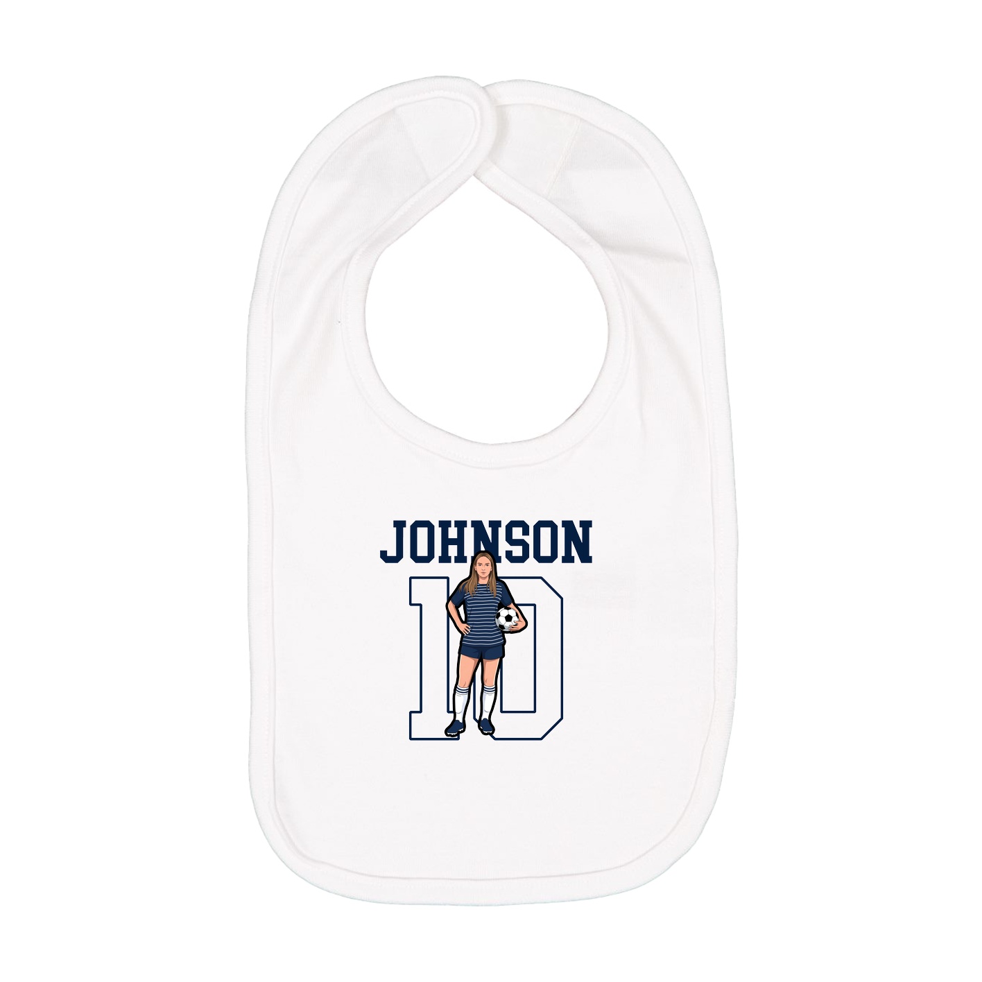 Infant Bib — Shirsey in White