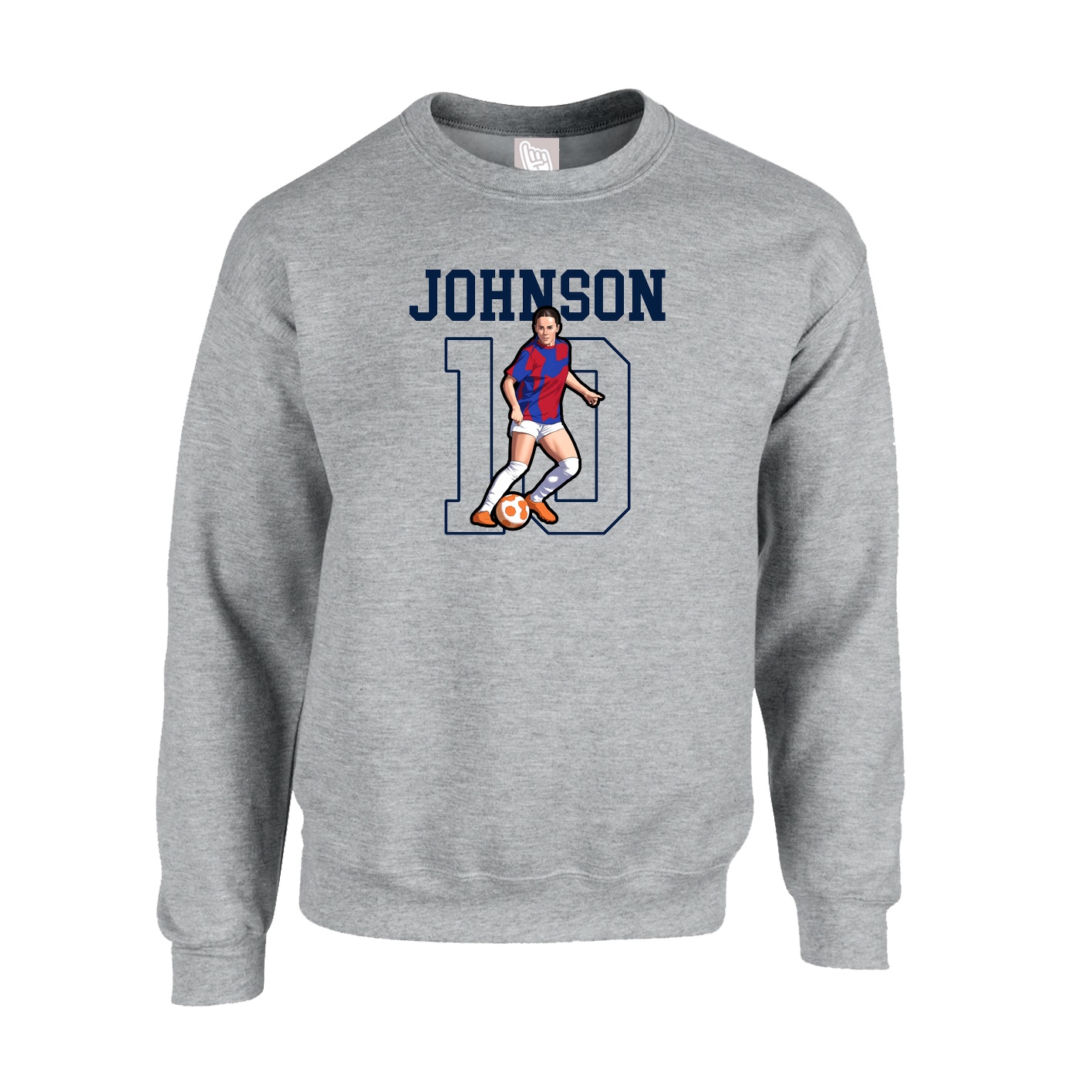 Fleece Crew — Shirsey in Grey