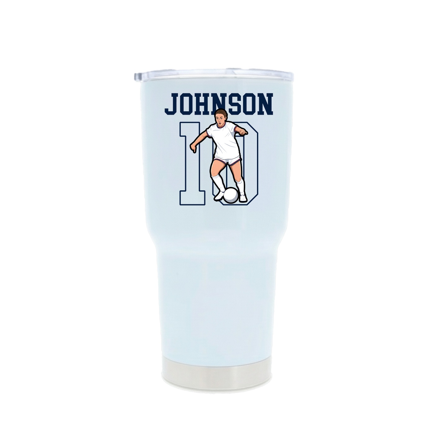 30oz Stainless Steel Tumbler — Shirsey in White