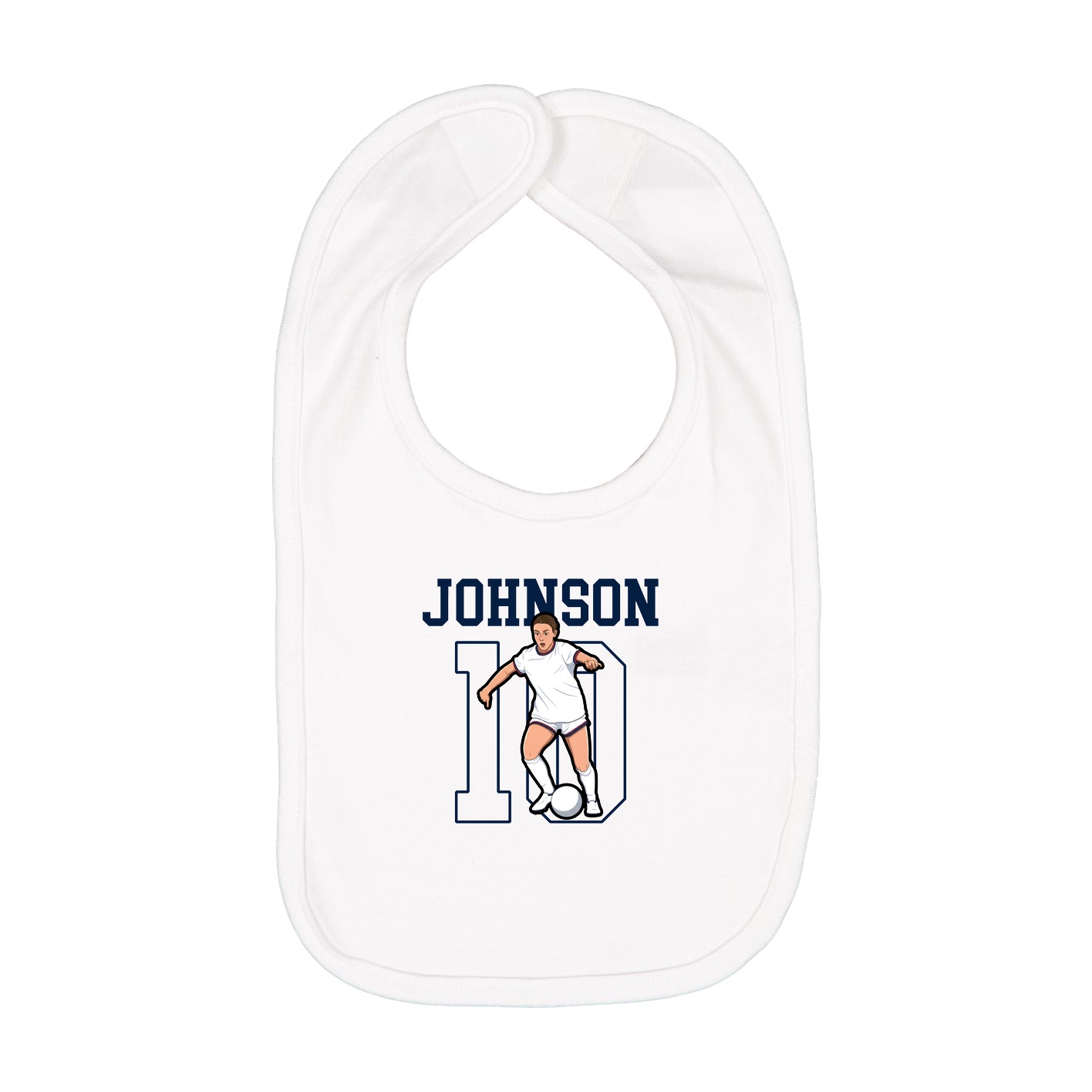 Infant Bib — Shirsey in White