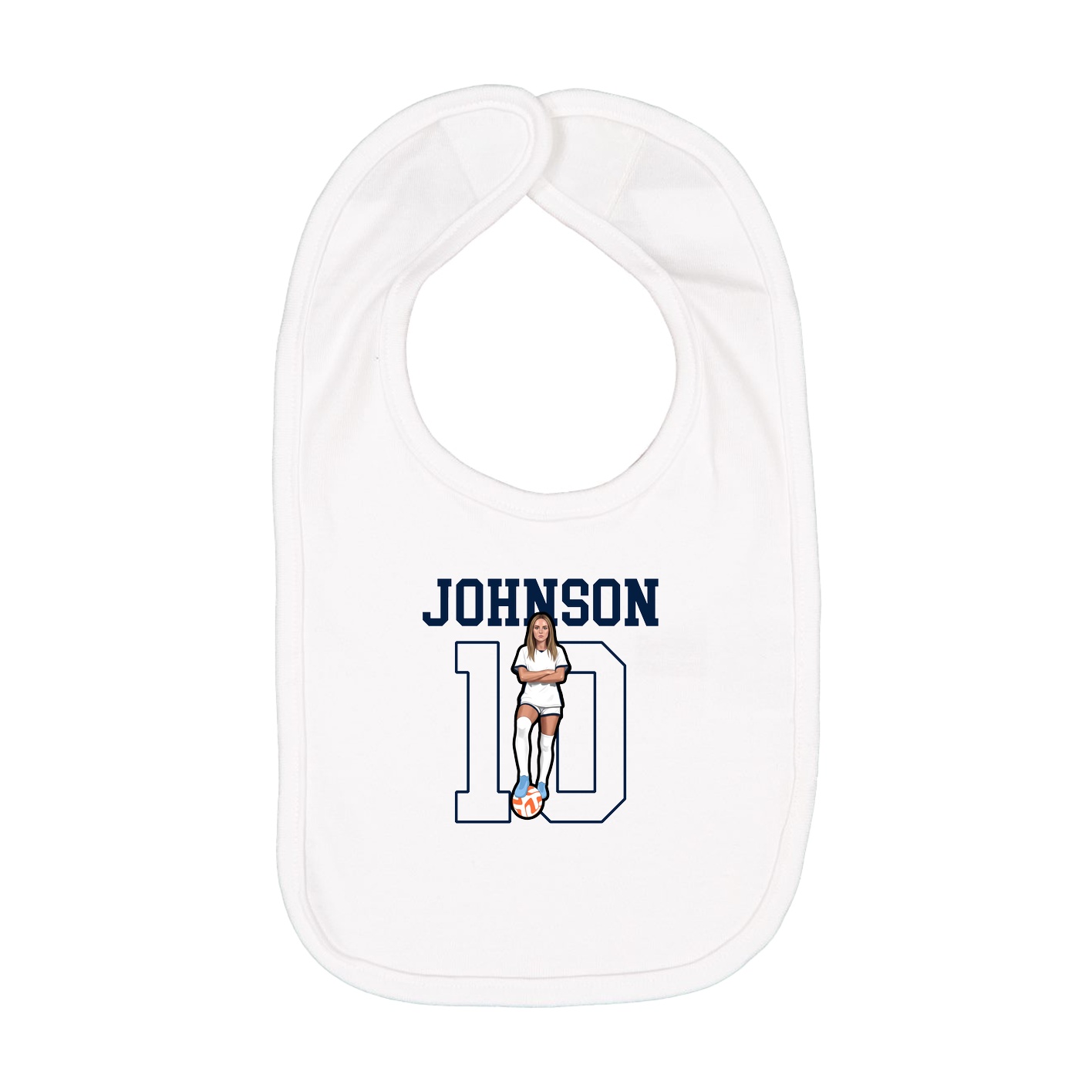 Infant Bib — Shirsey in White