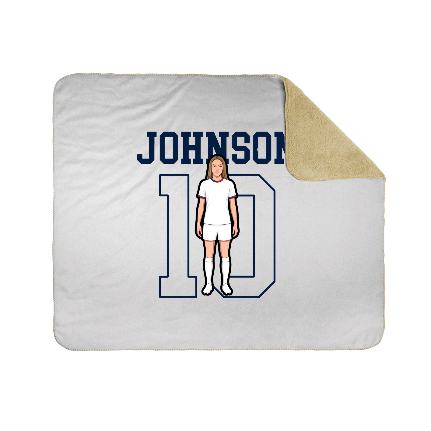 Throw Blanket — Shirsey in White