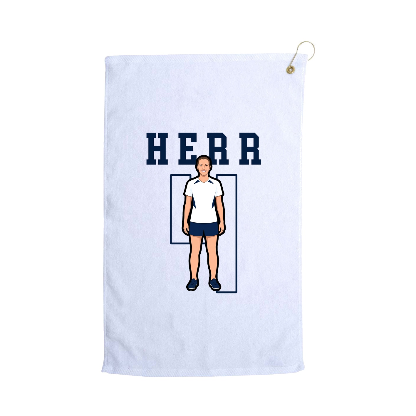 Golf Towel — Classic in White