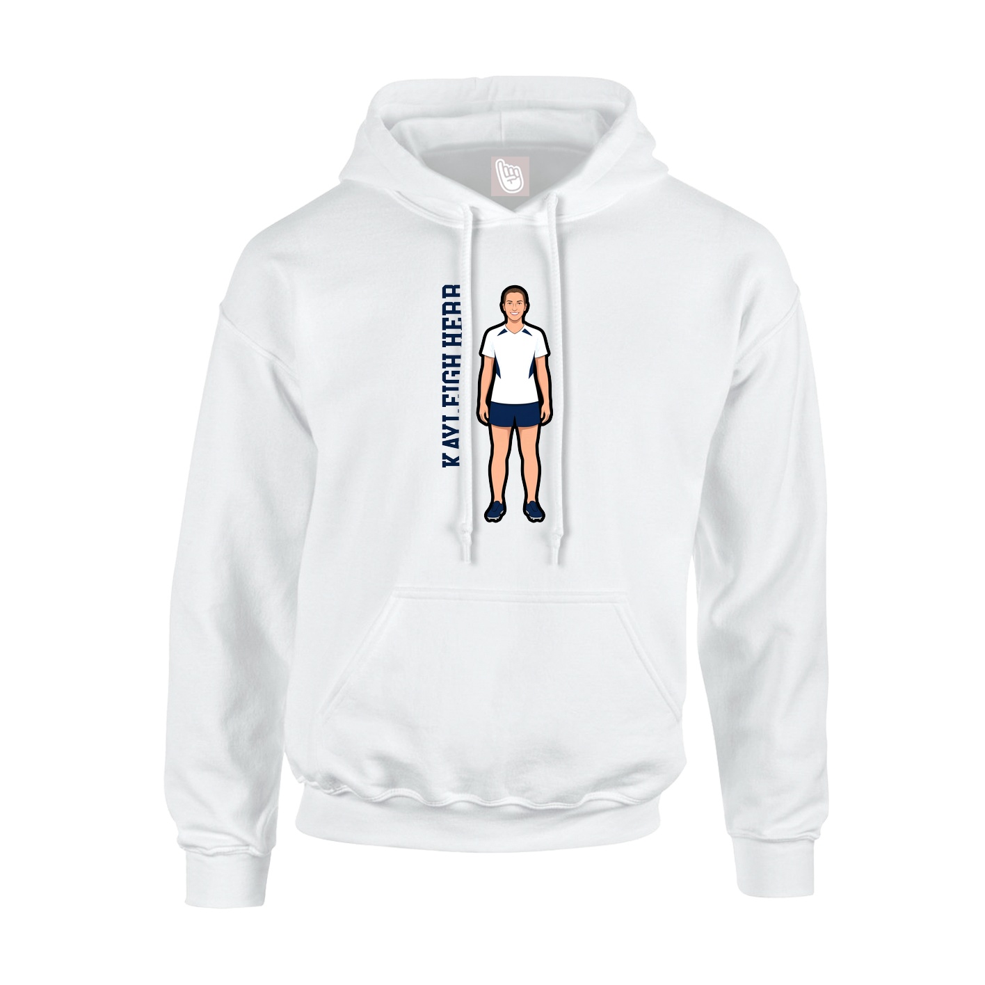 Hoodie — Classic in White