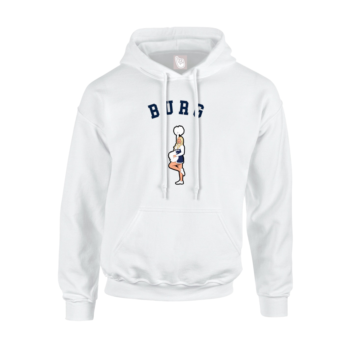 Hoodie — Shirsey Arch in White