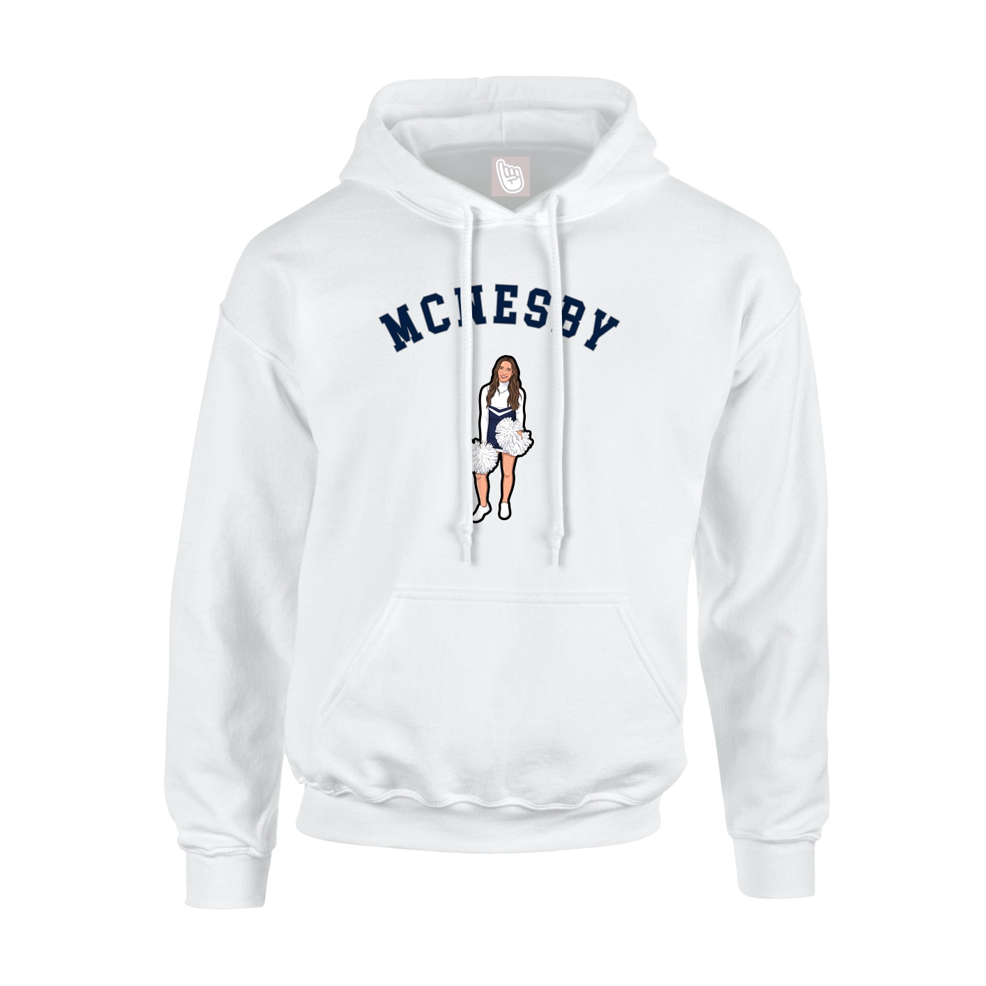 Youth Hoodie — Shirsey Arch in White