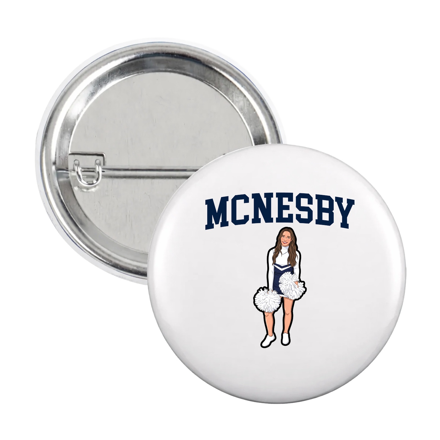 Game Day Button — Shirsey in White