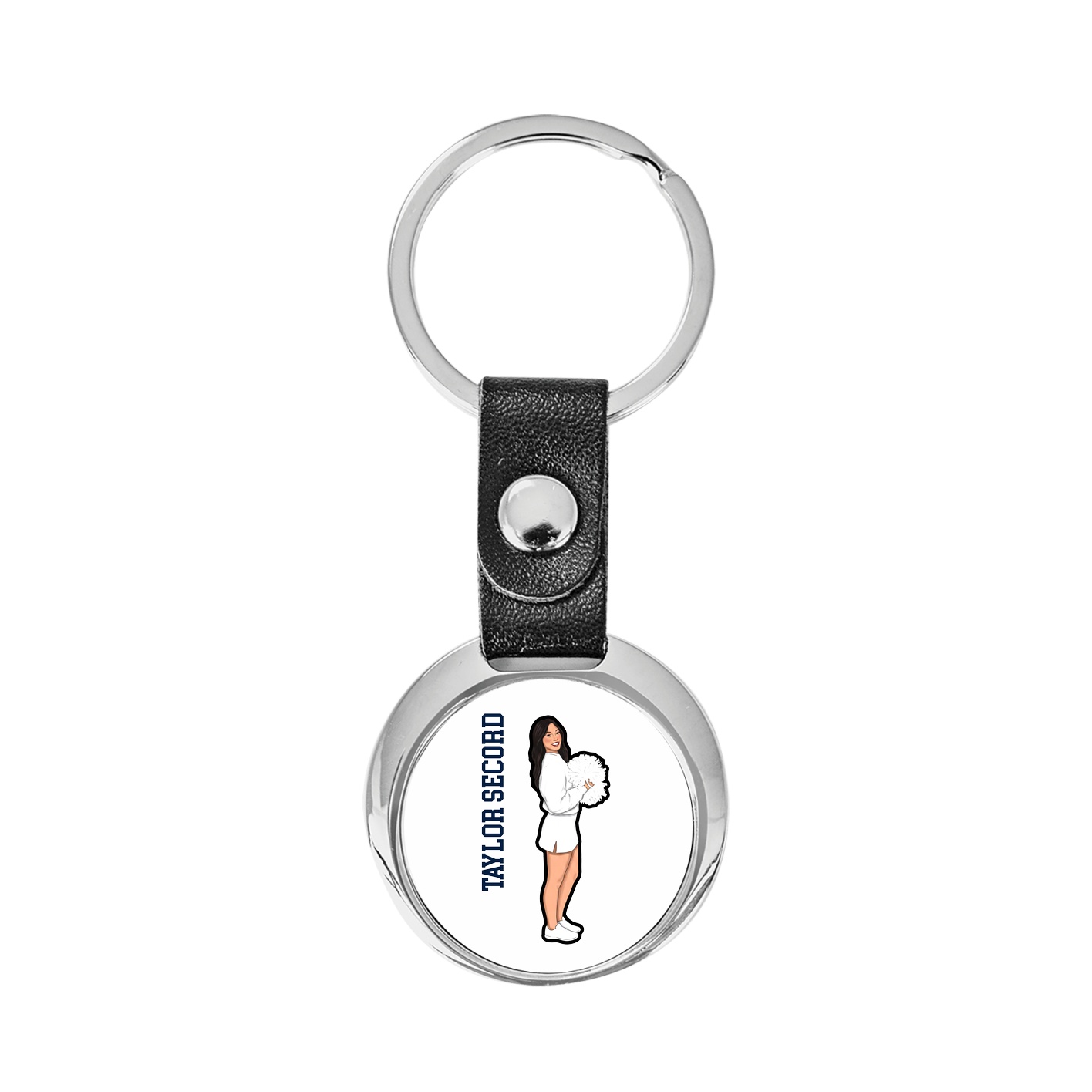 Key Chain — Name Vertical in Classic