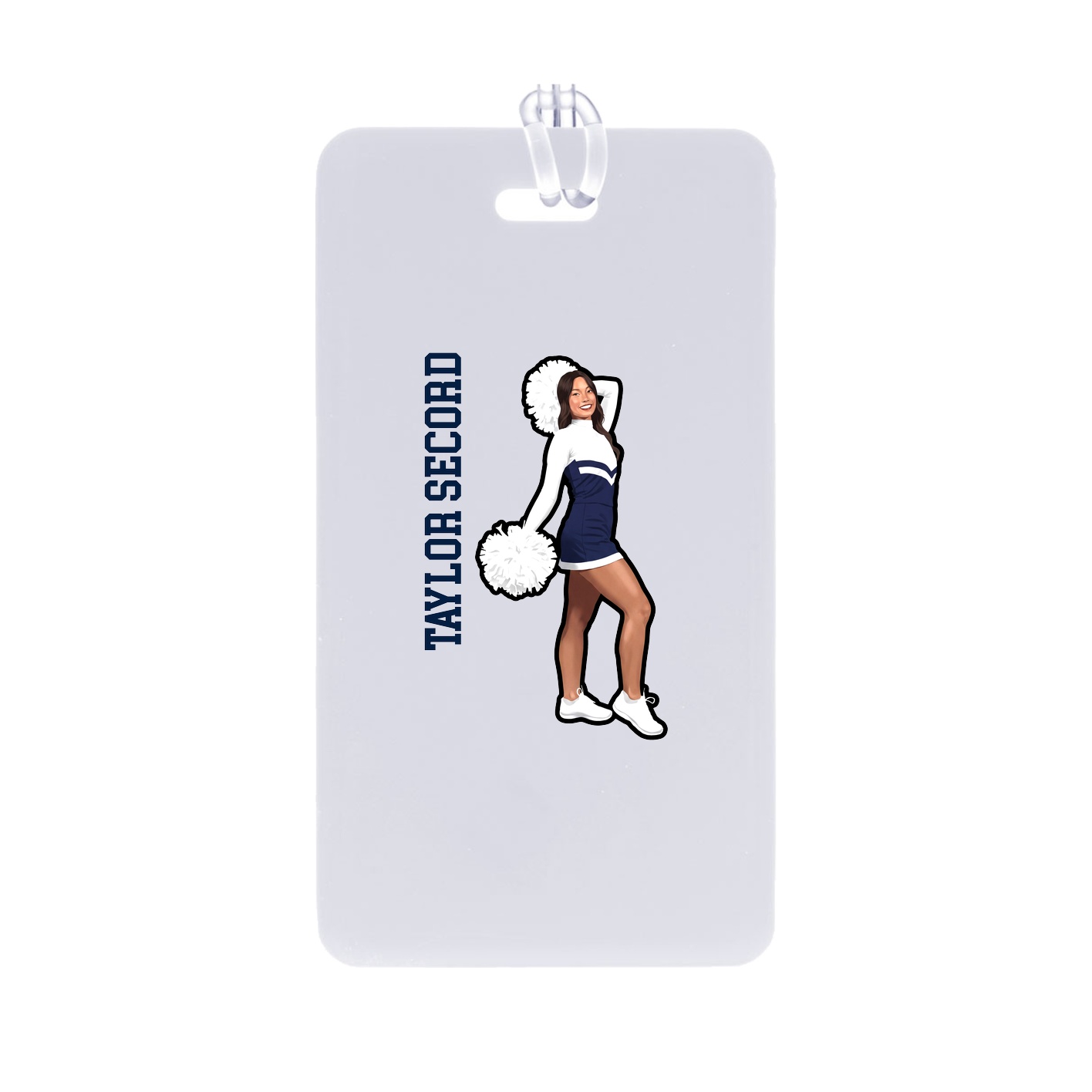 Bag Tag — Name Vertical in Classic