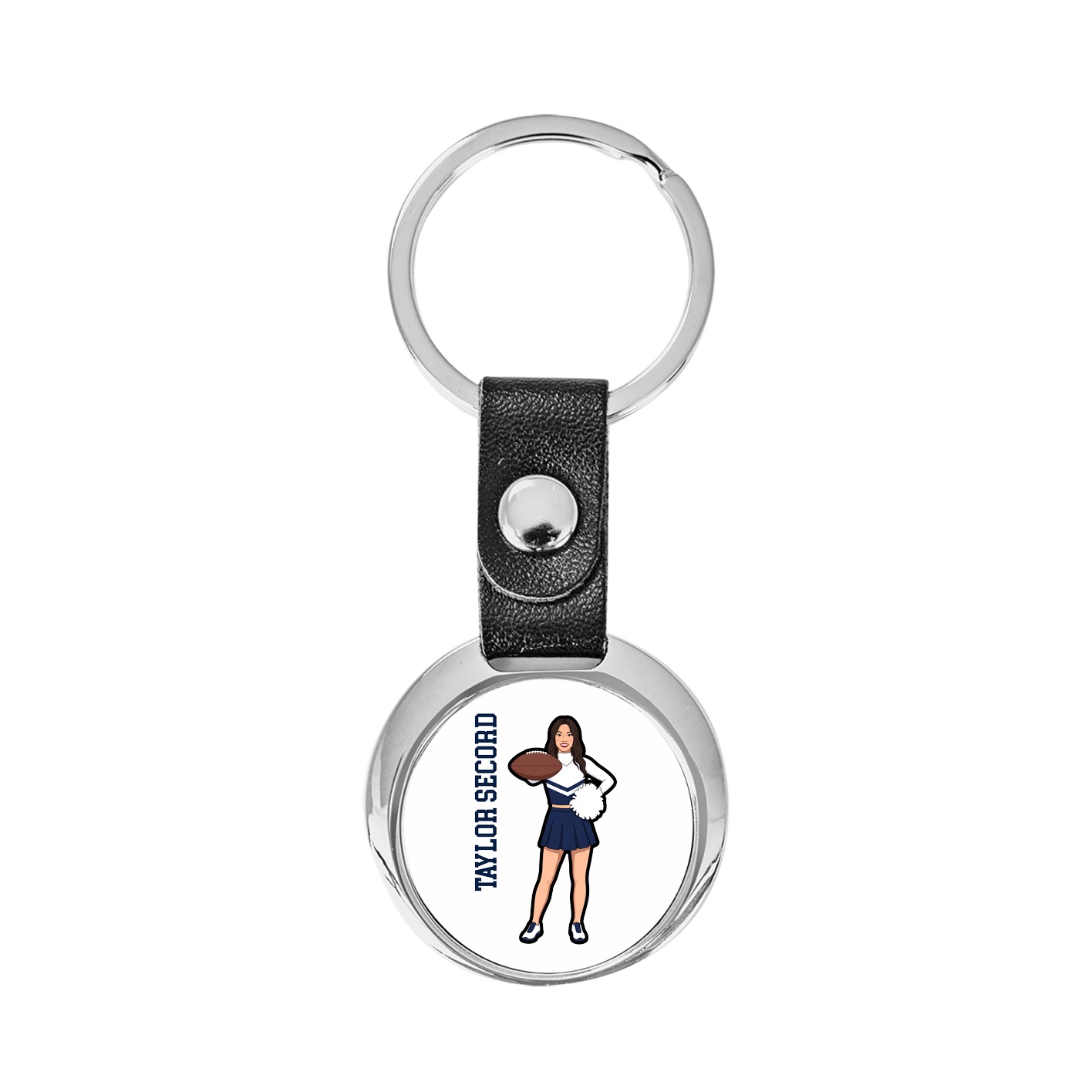 Key Chain — Name Vertical in Classic