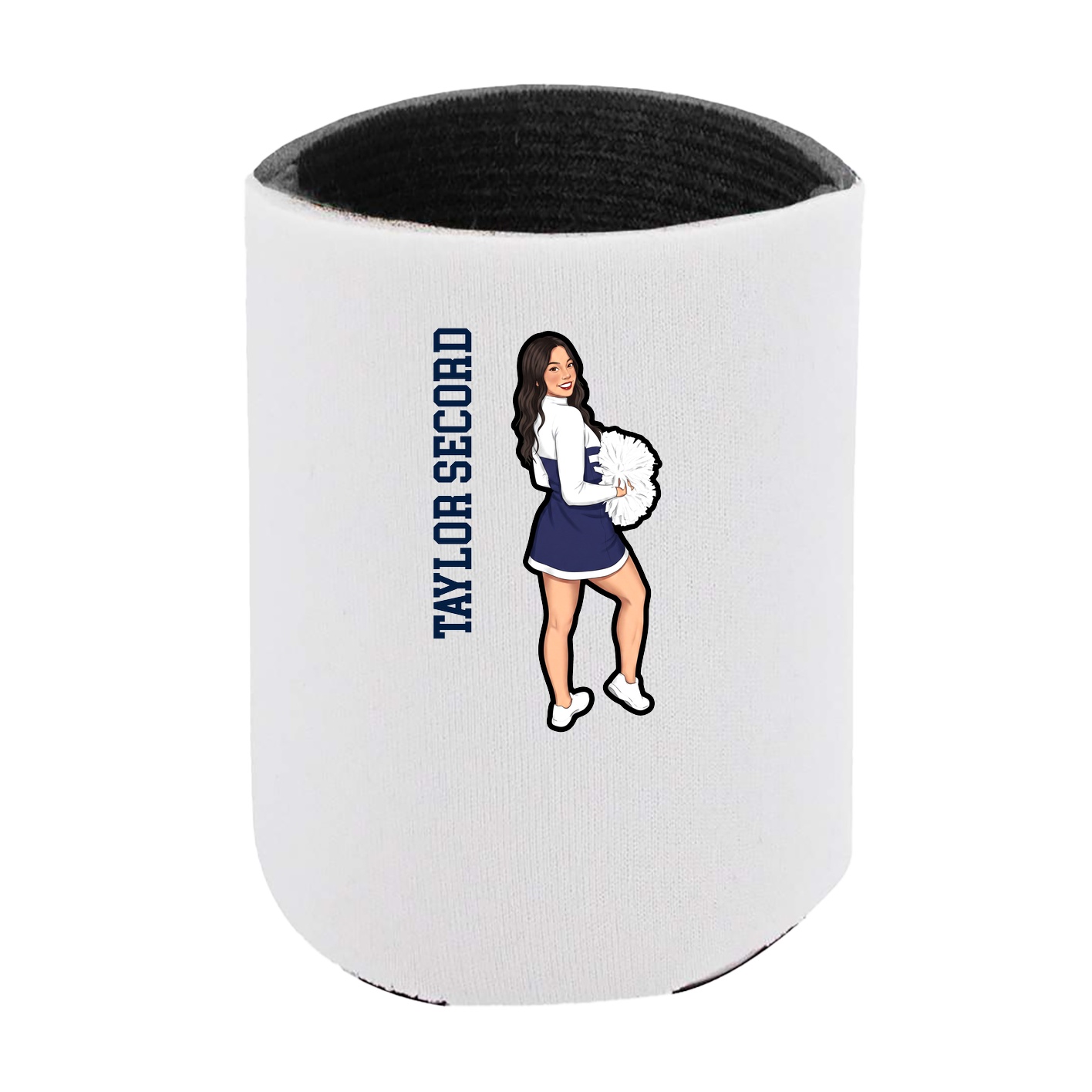 Can Holder — Name Vertical in White