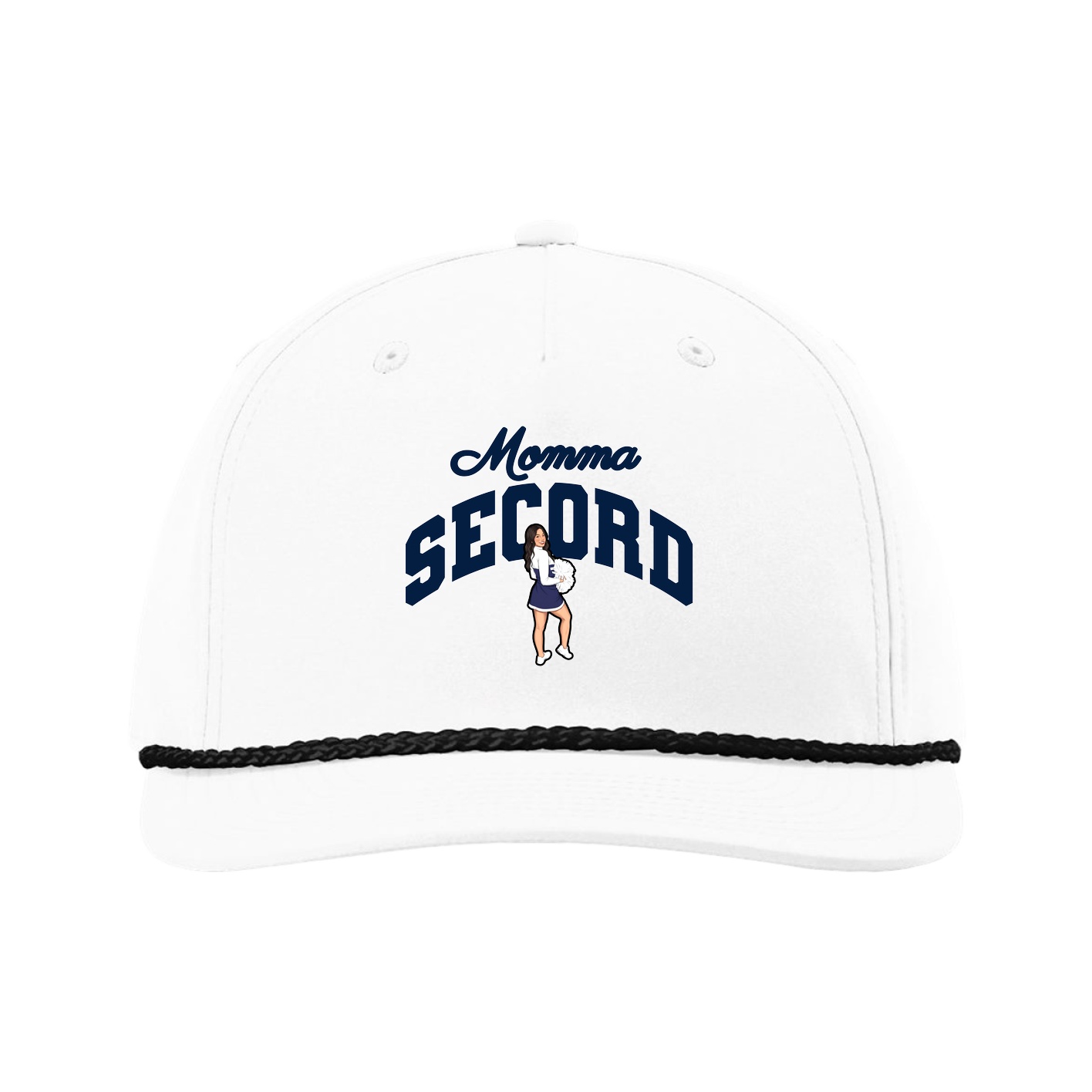 Five-Panel Classic Rope Cap — Mothers Day Arch in White