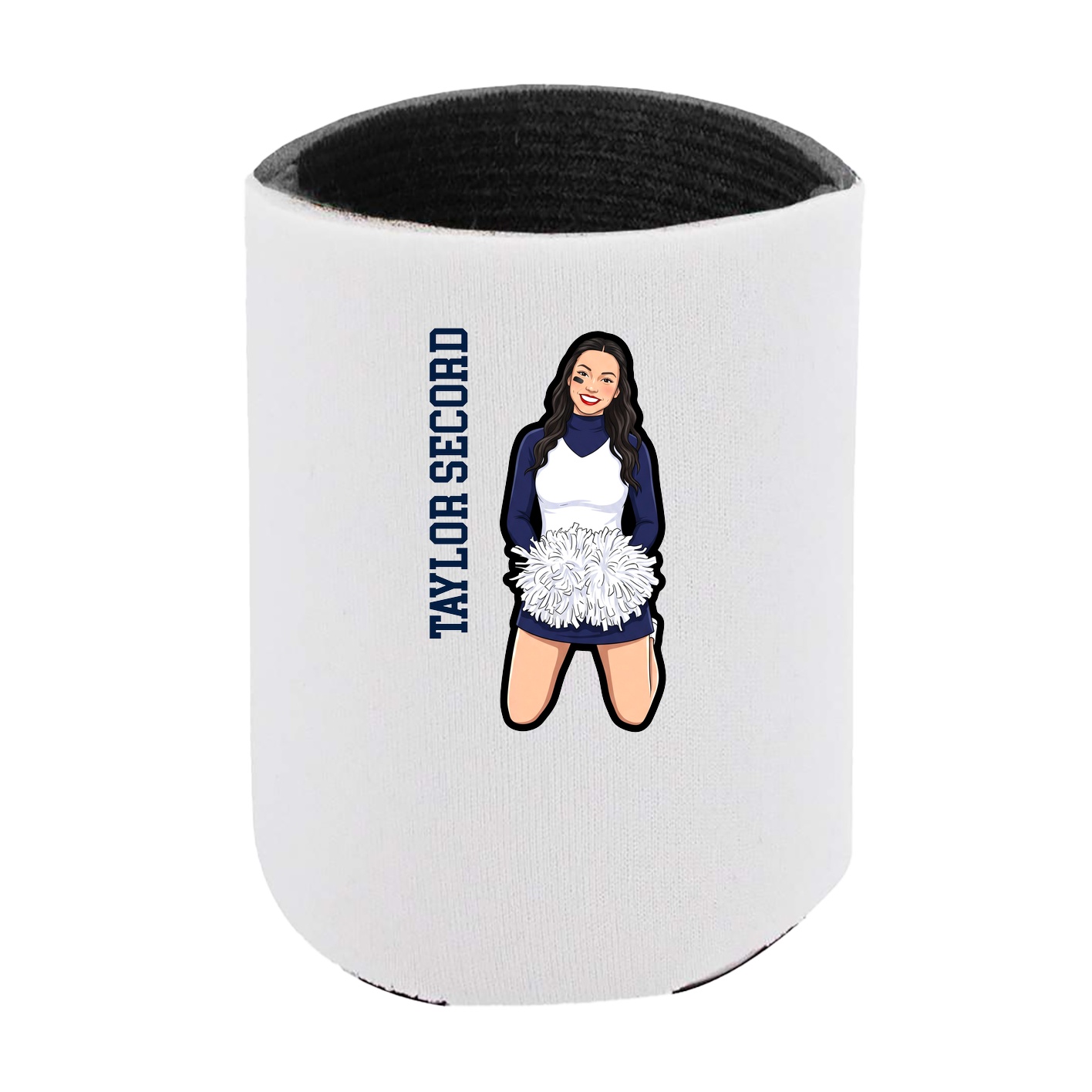 Can Holder — Name Vertical in White