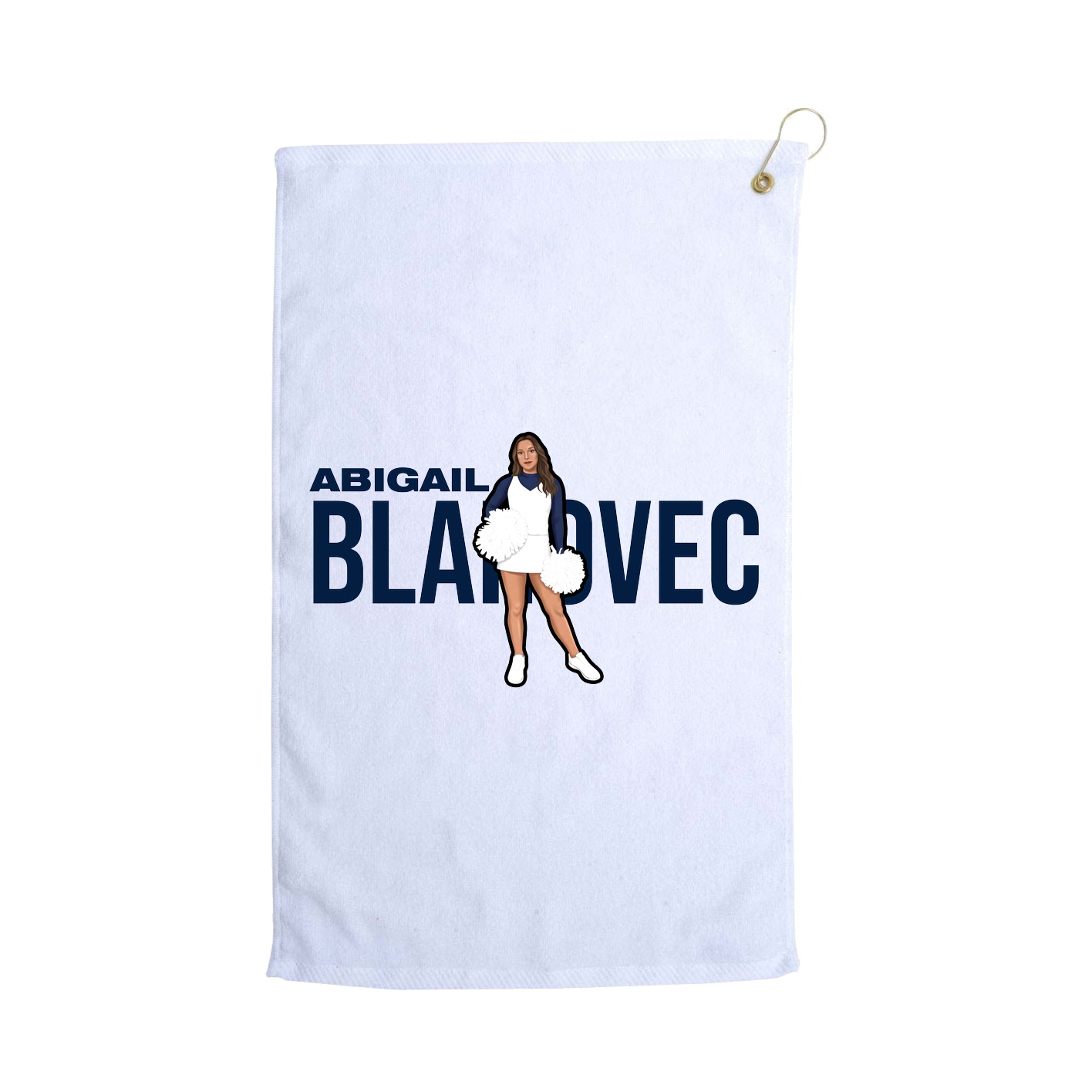 Golf Towel — Player Name in White