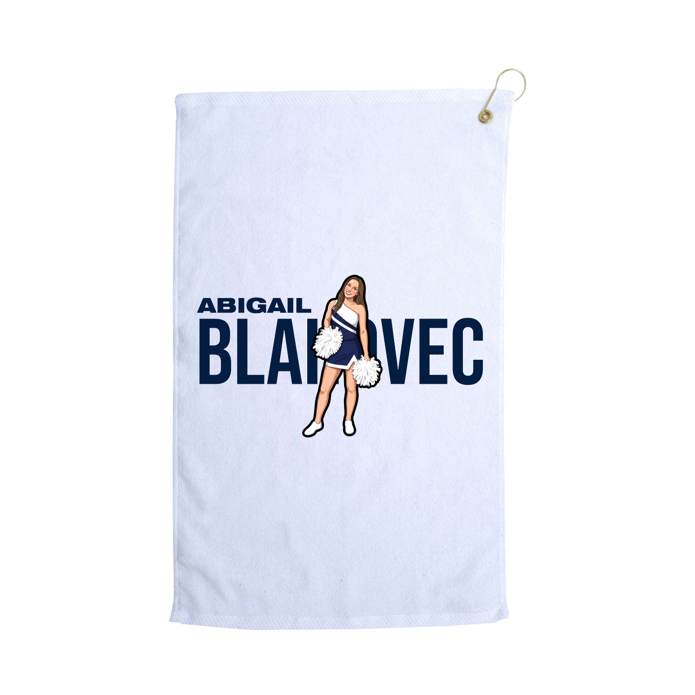 Golf Towel — Player Name in White