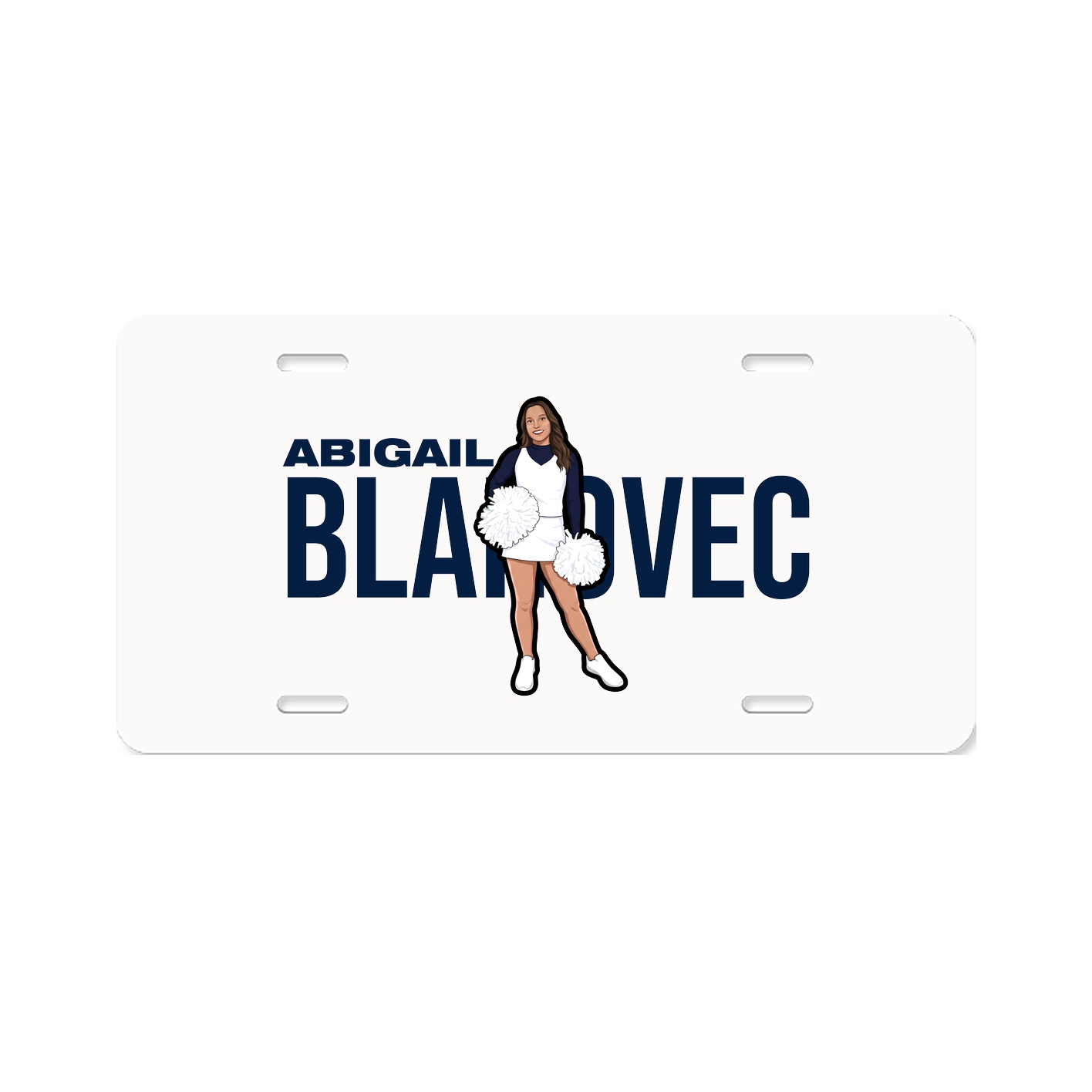 License Plate — Player Name in Classic