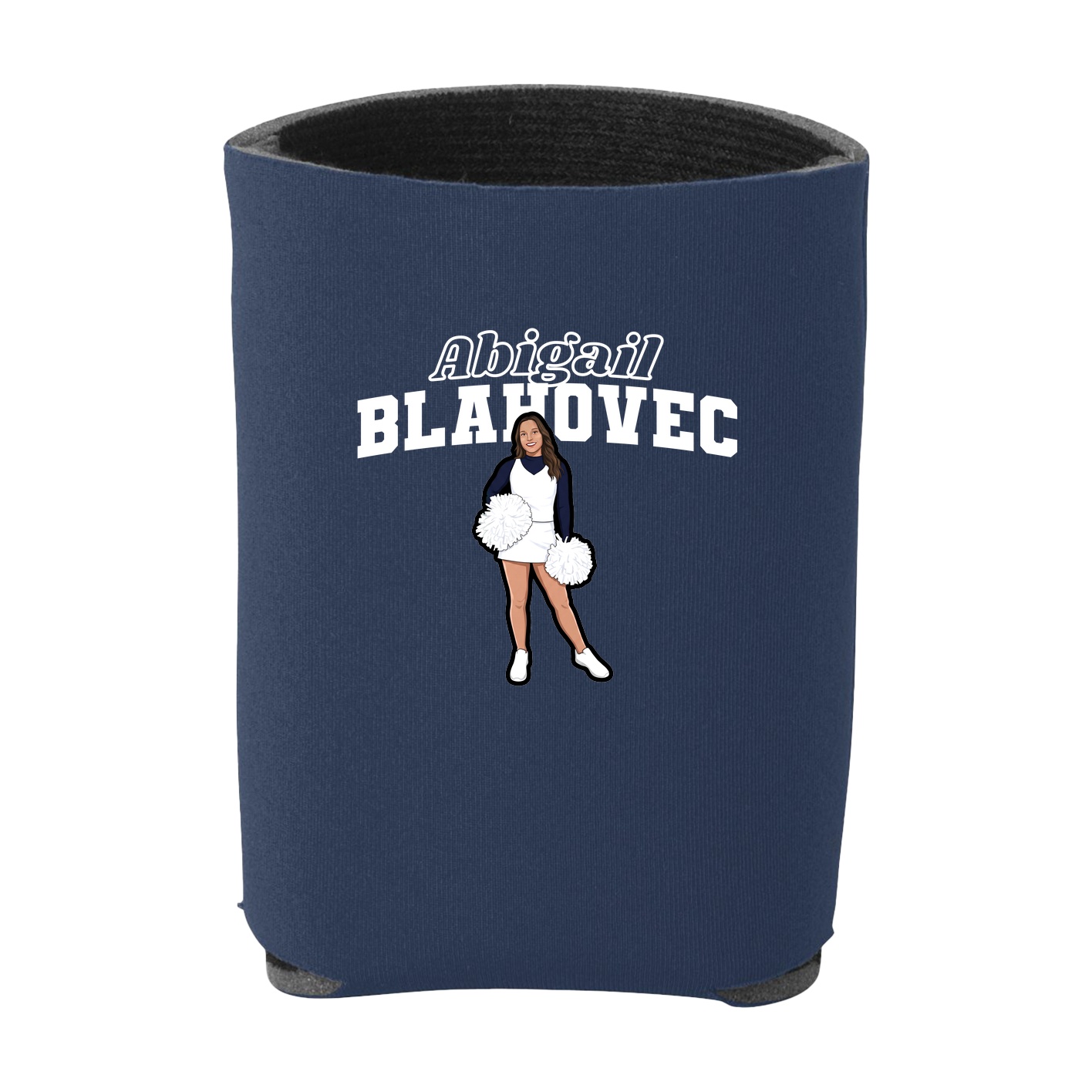 Can Holder — Name Arch in Navy