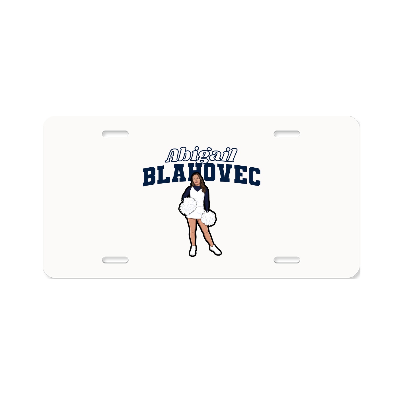 License Plate — Name Arch in Classic
