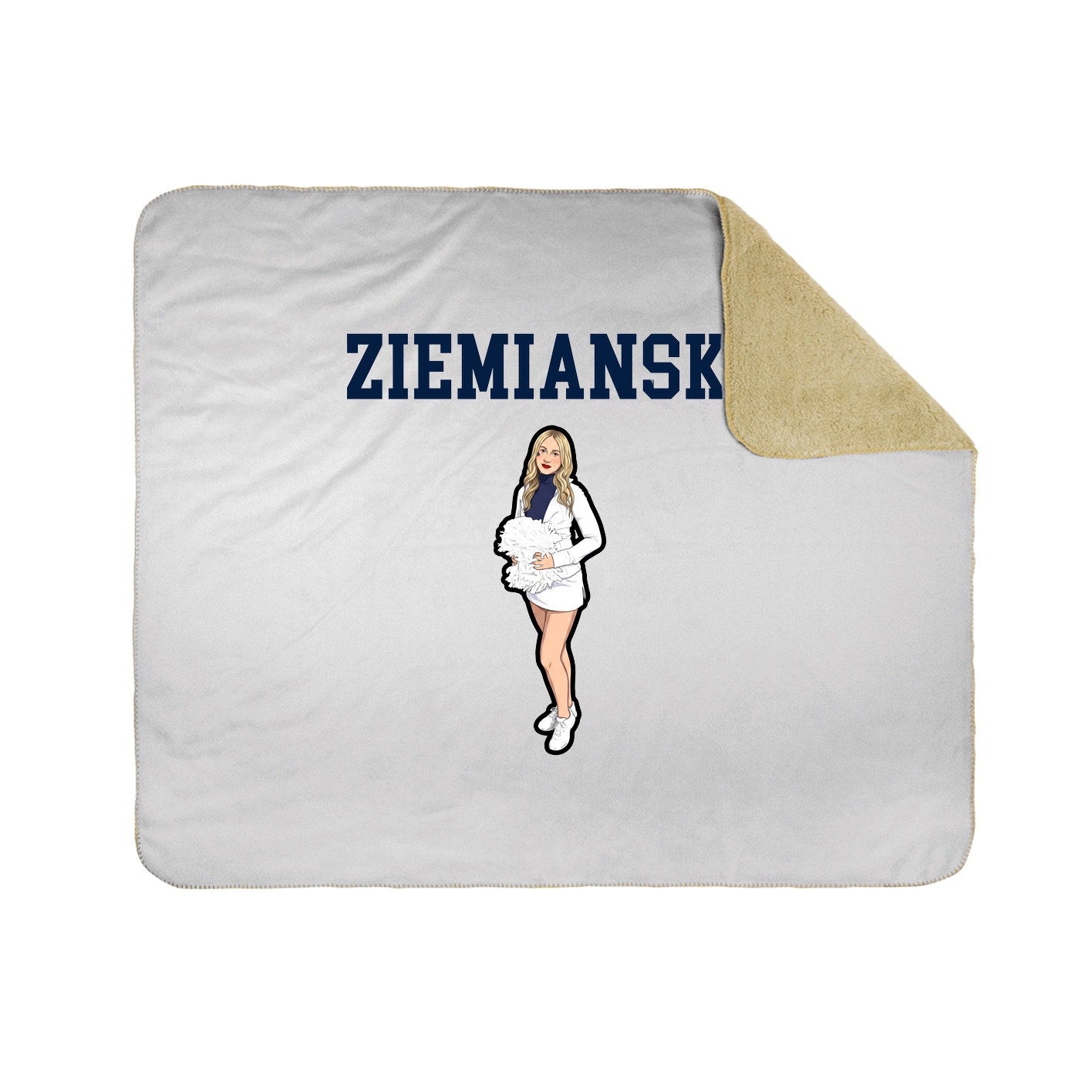 Throw Blanket — Shirsey in White
