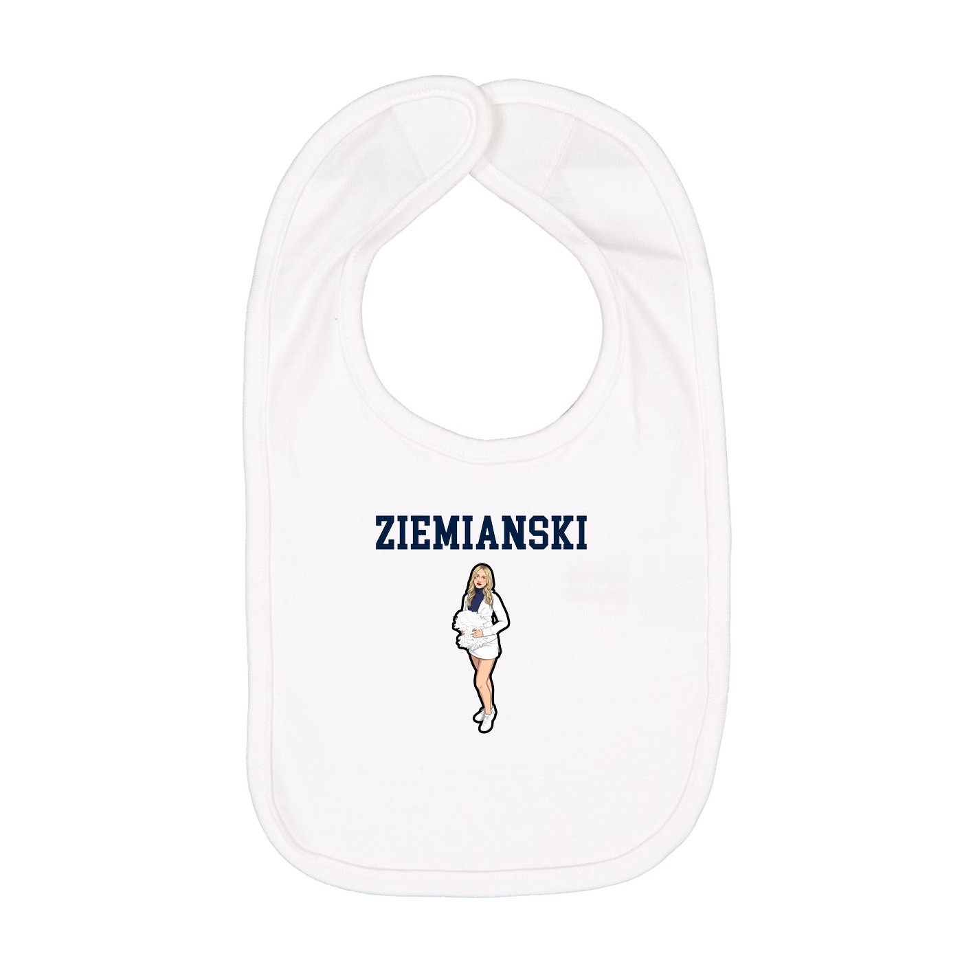 Infant Bib — Shirsey in White