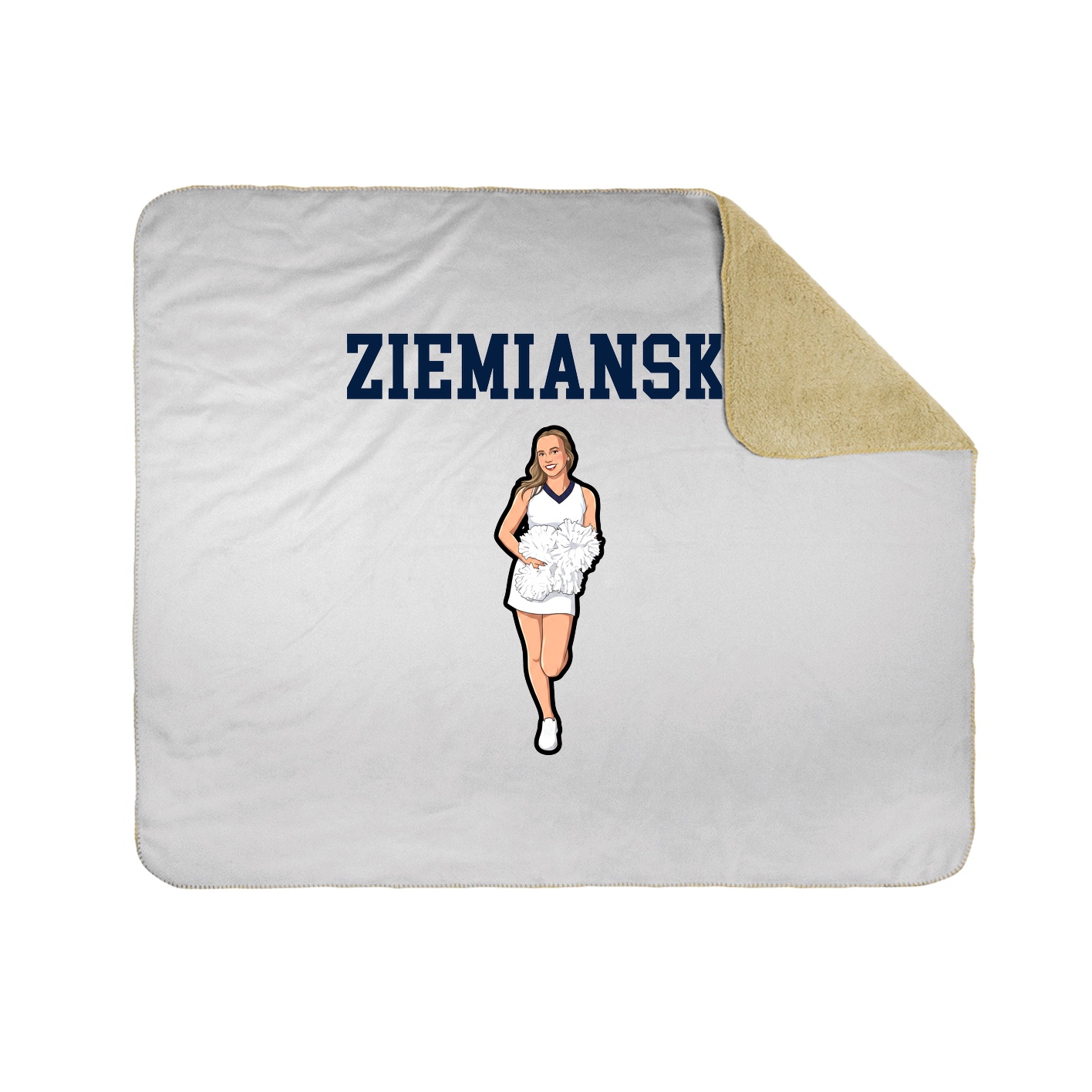 Throw Blanket — Shirsey in White