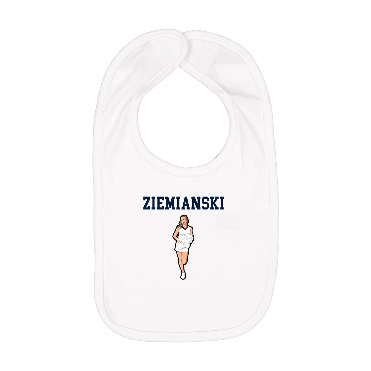 Infant Bib — Shirsey in White