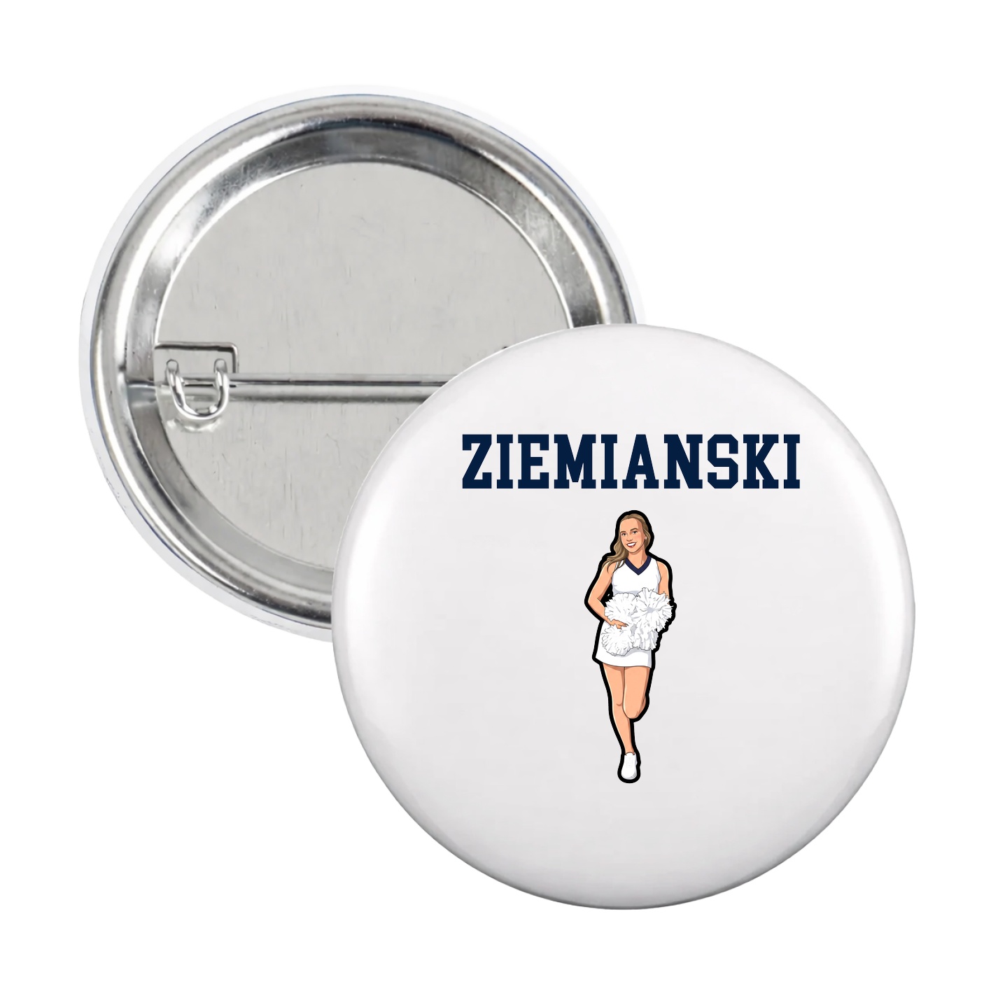Game Day Button — Shirsey in White