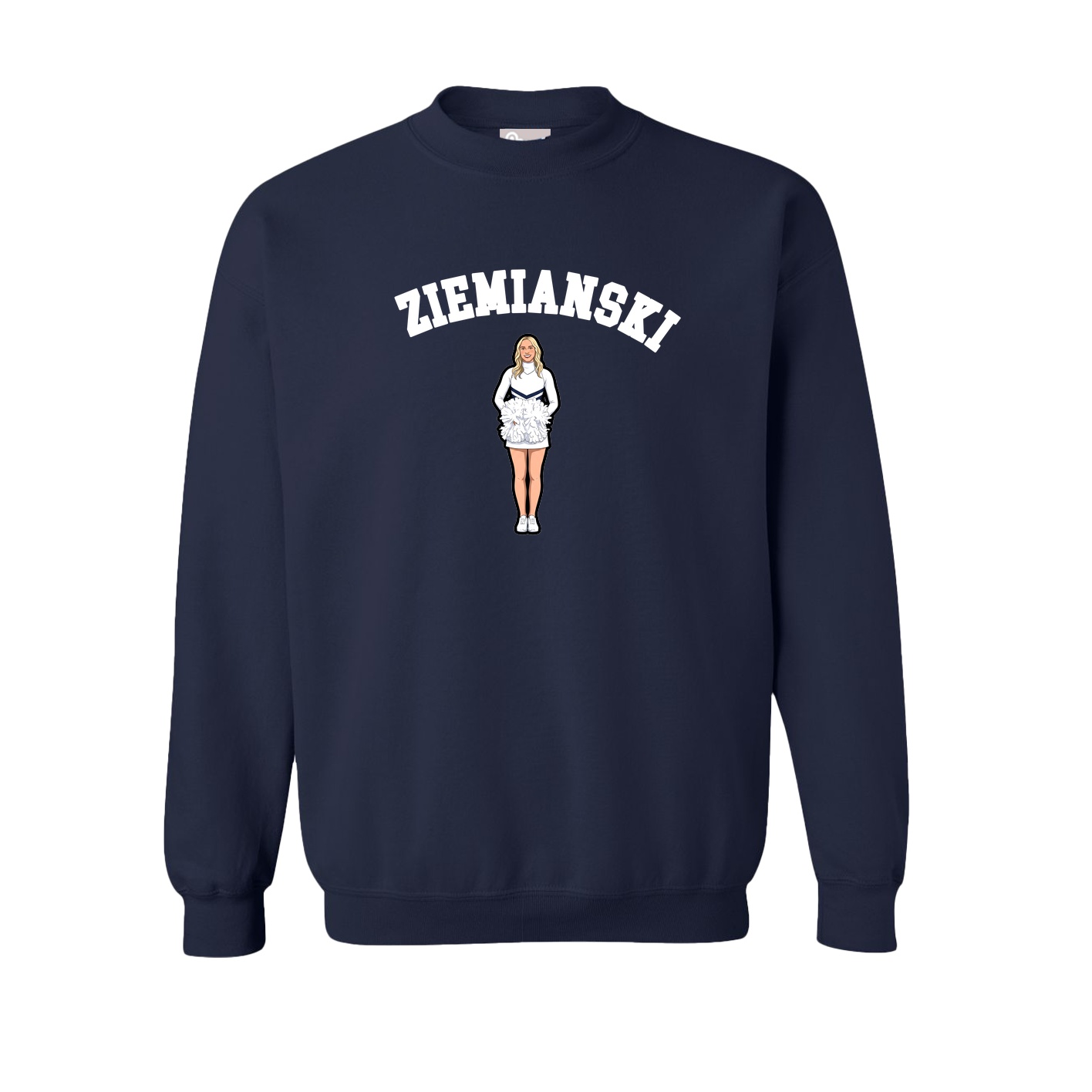Fleece Crew — Shirsey Arch in Navy