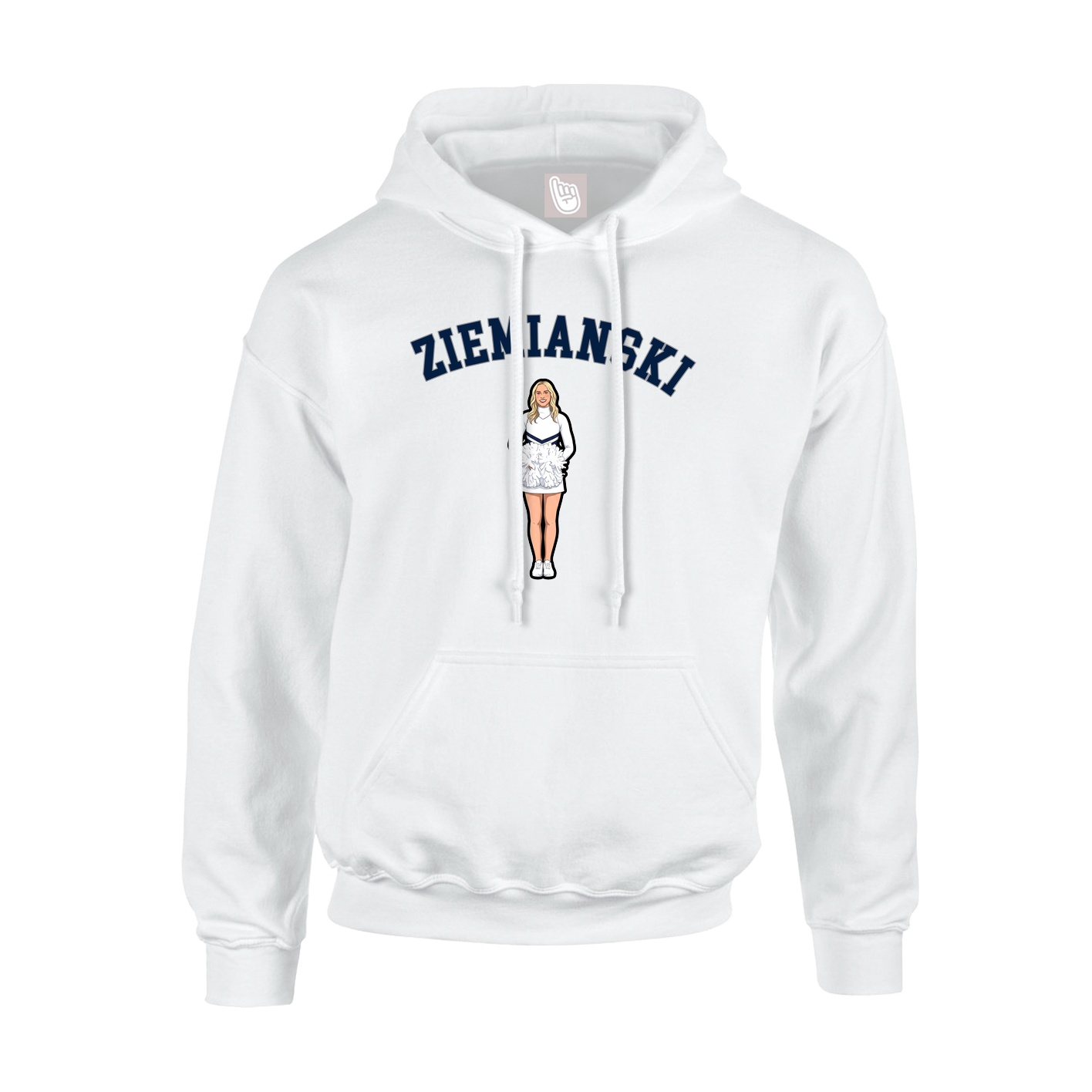 Youth Hoodie — Shirsey Arch in White