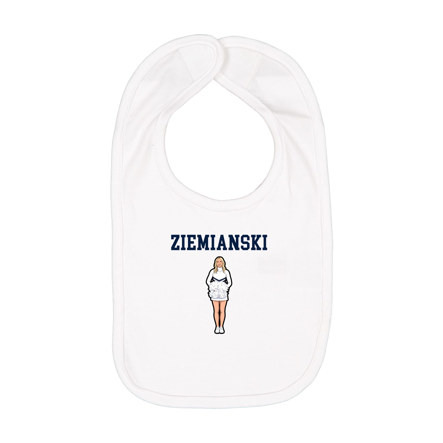 Infant Bib — Shirsey in White