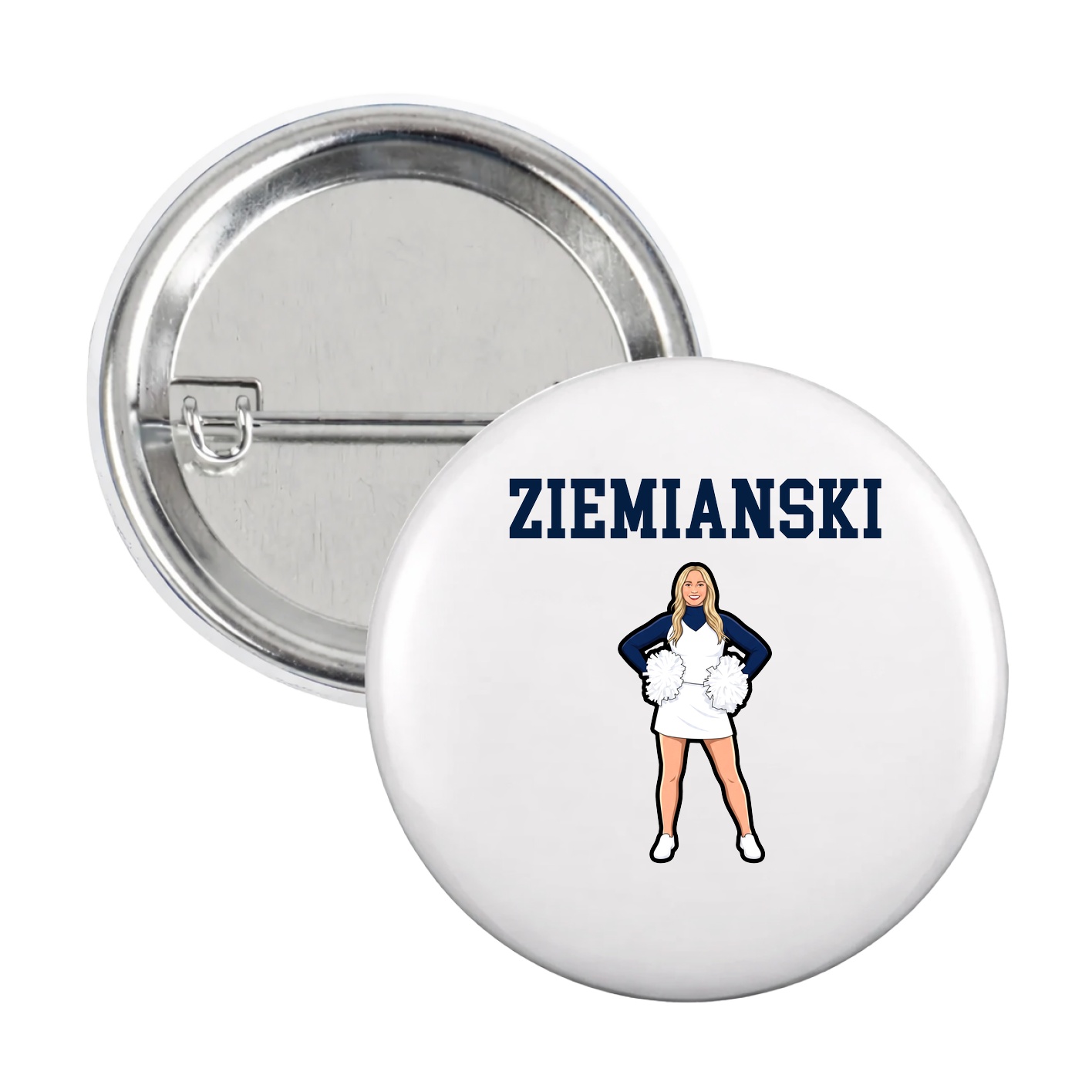 Game Day Button — Shirsey in White