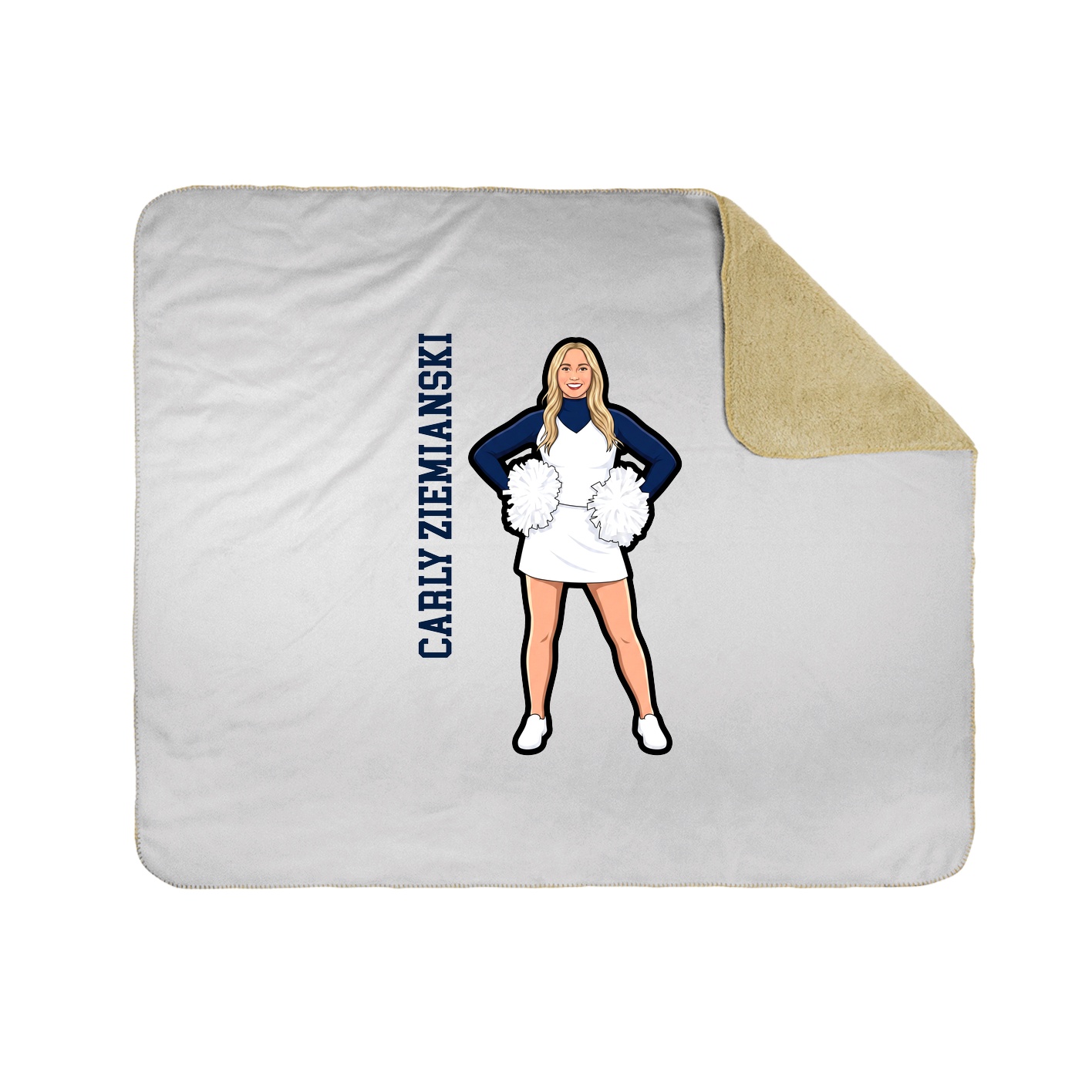 50x60 Sherpa Lined Throw Blanket