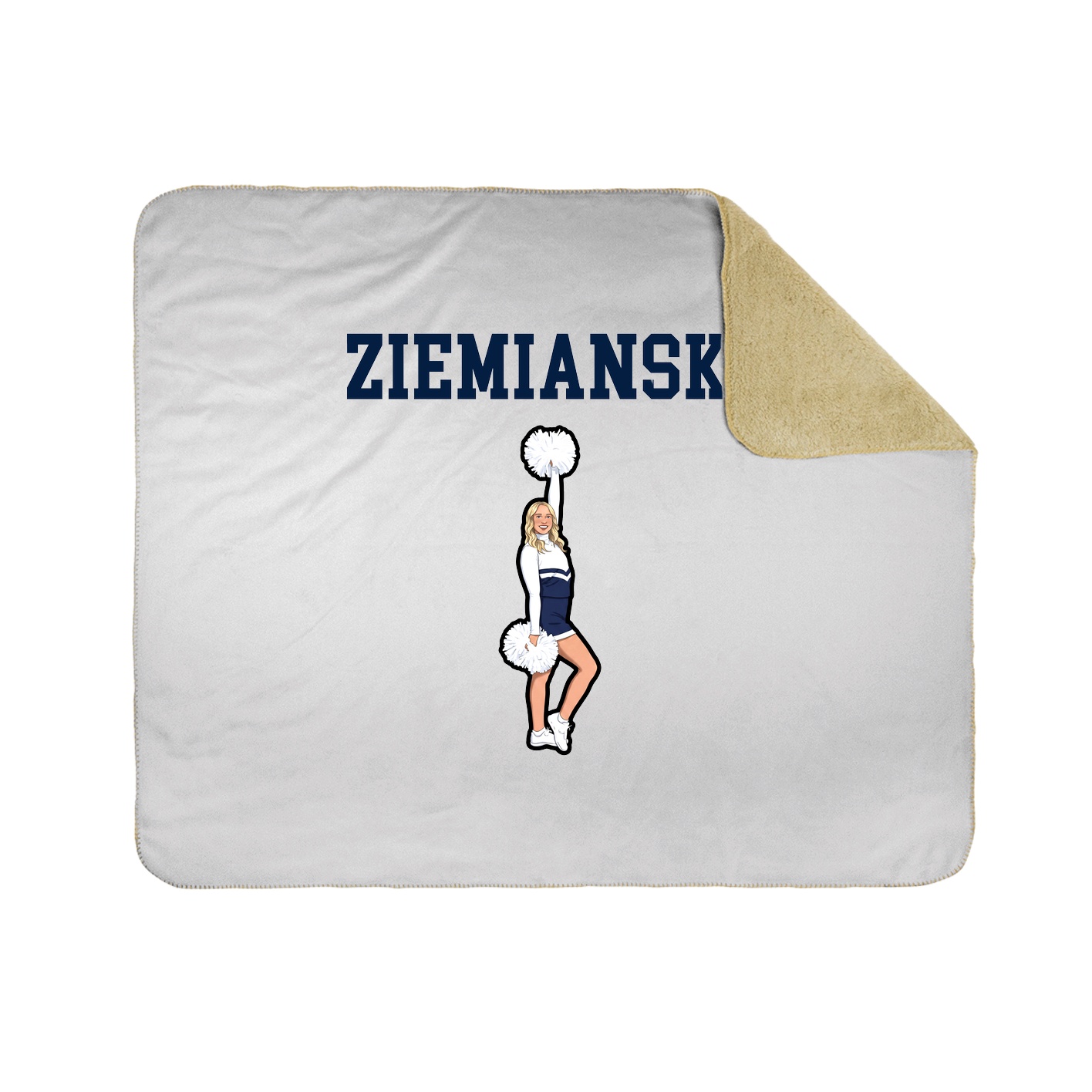 Throw Blanket — Shirsey in White