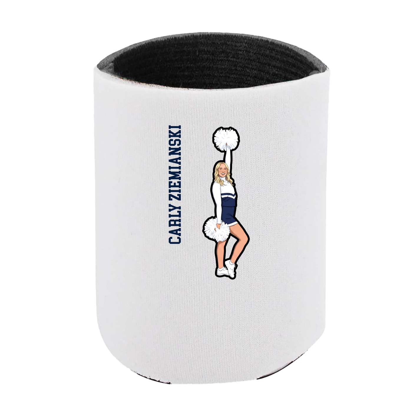 Can Holder — Name Vertical in White