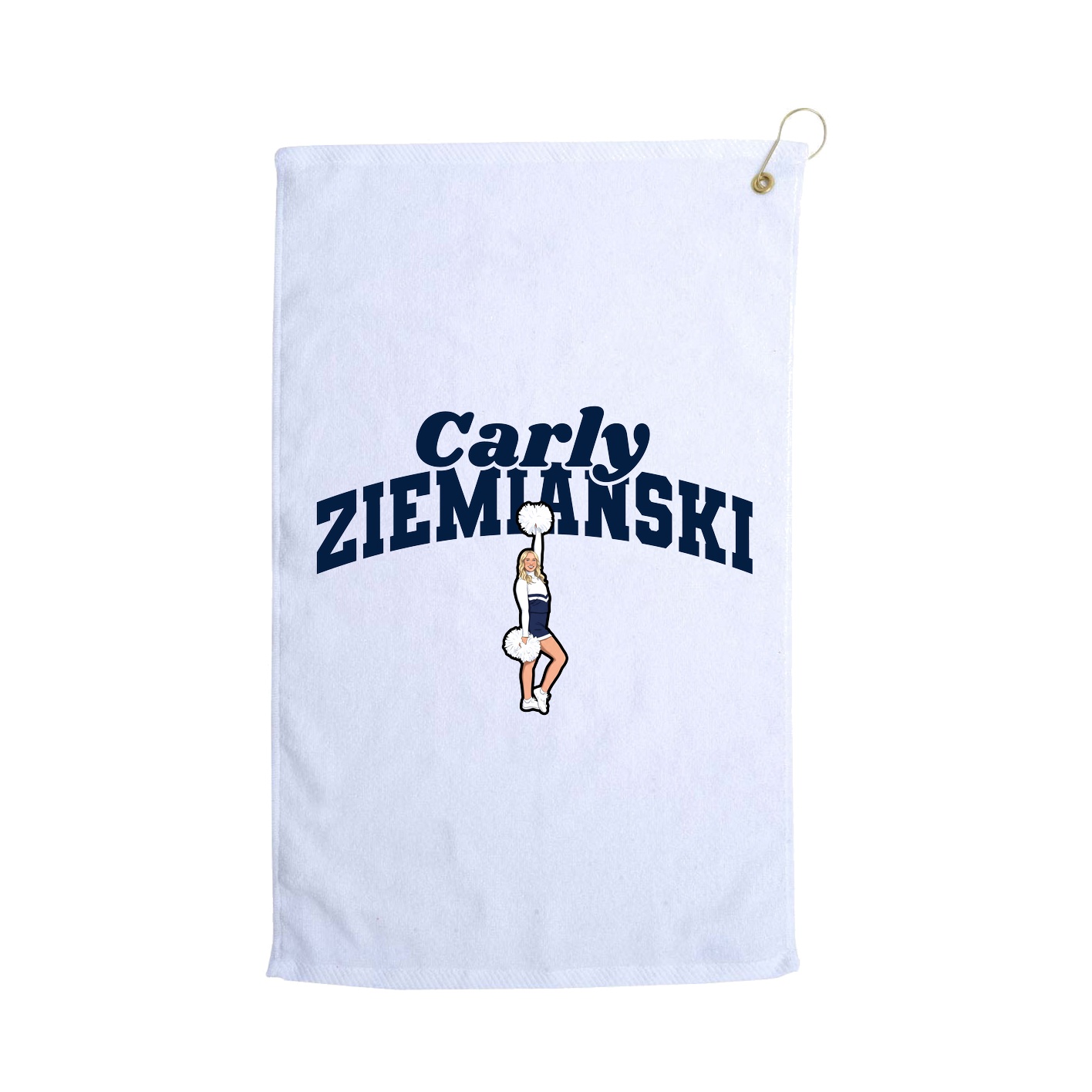 Golf Towel — Signature Arch in White