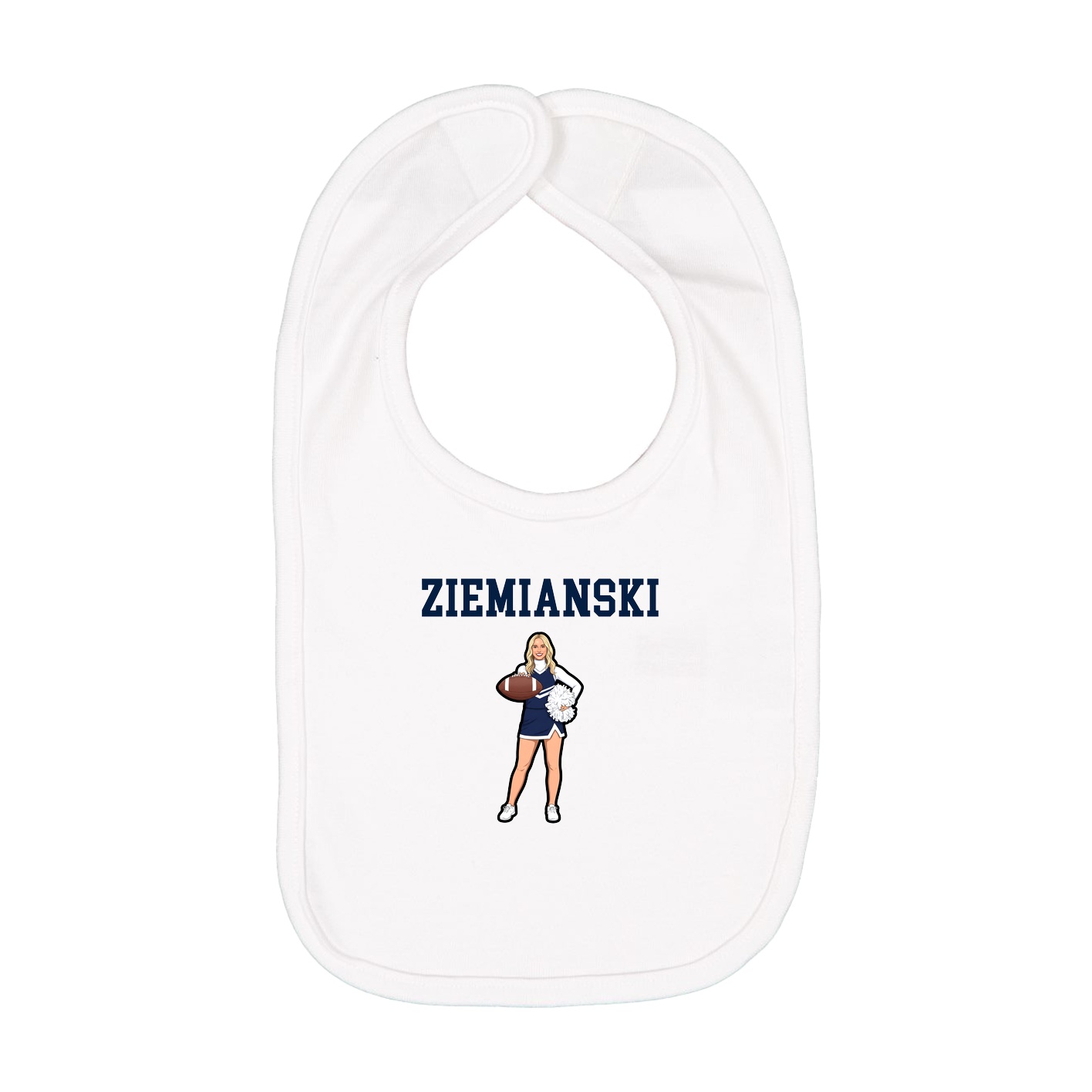 Infant Bib — Shirsey in White