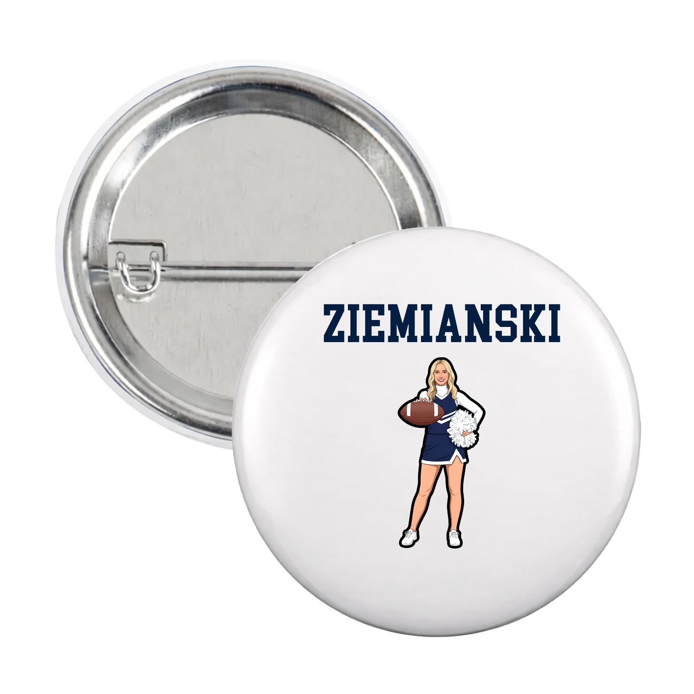 Game Day Button — Shirsey in White