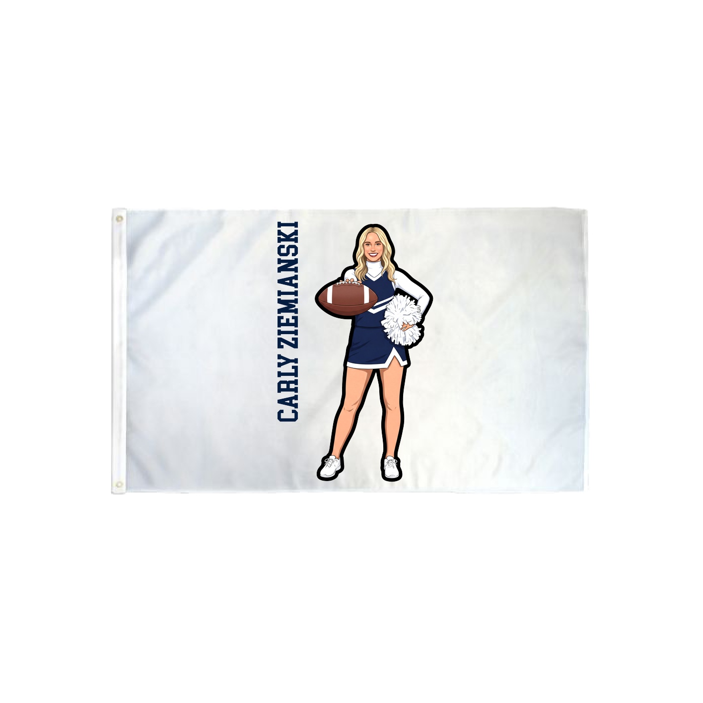 3x5 Flag — Name Vertical in Classic