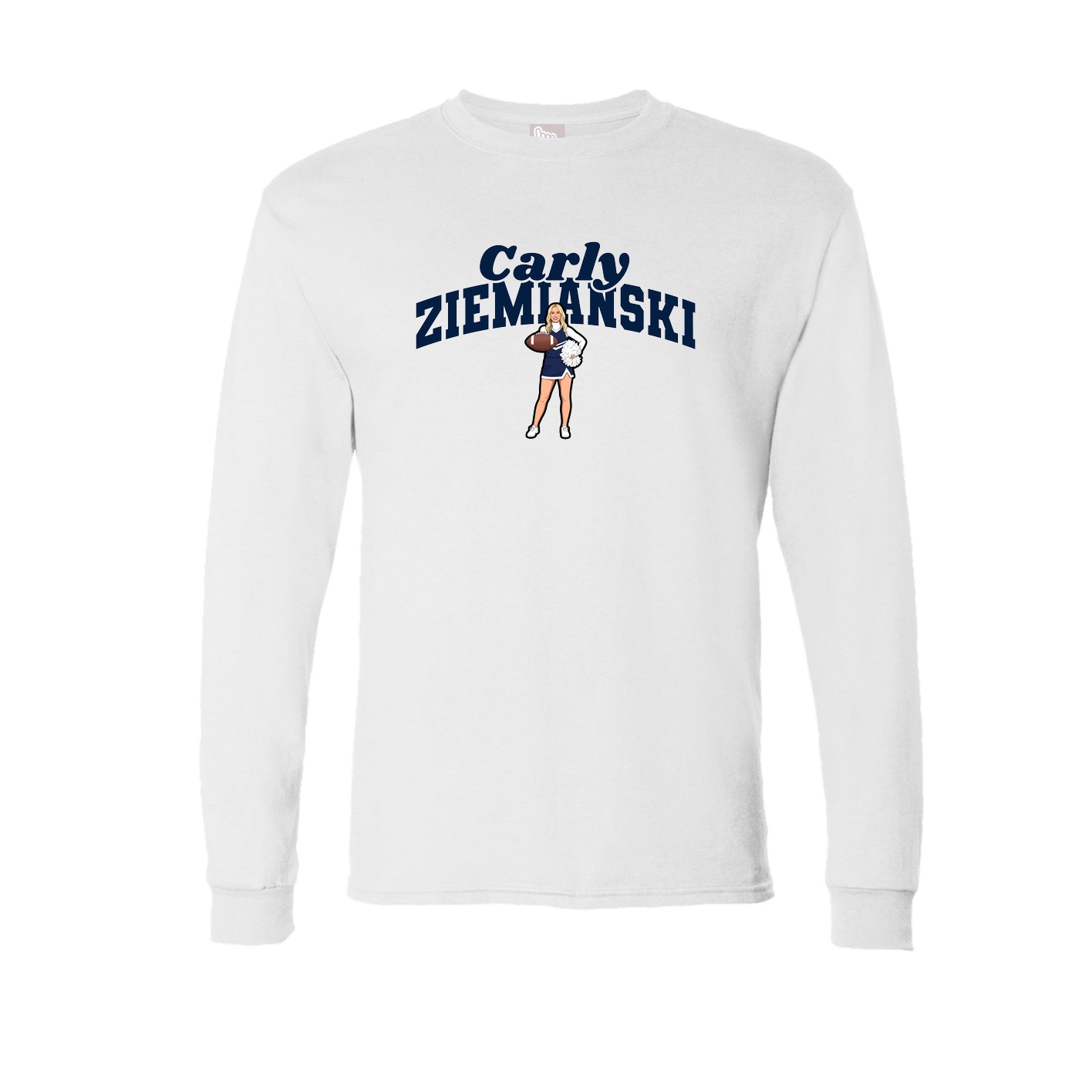 Long Sleeve Tee — Signature Arch in White