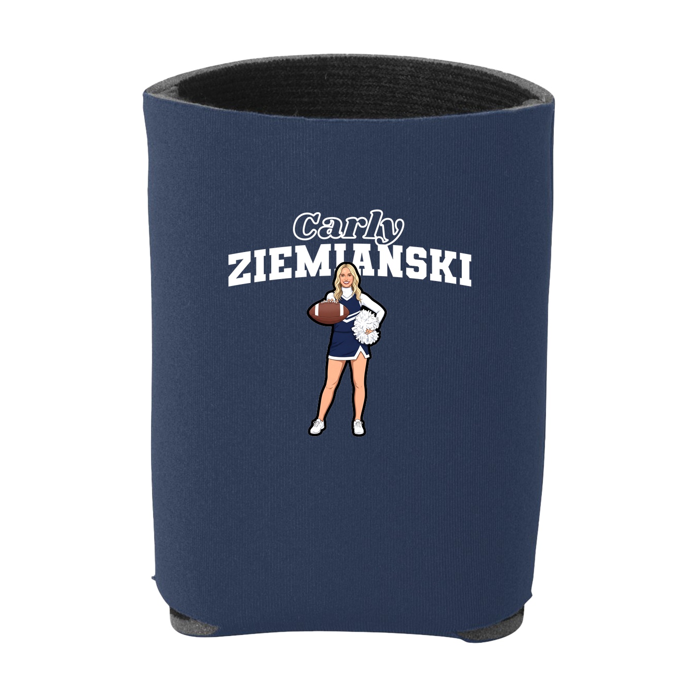 Can Holder — Name Arch in Navy