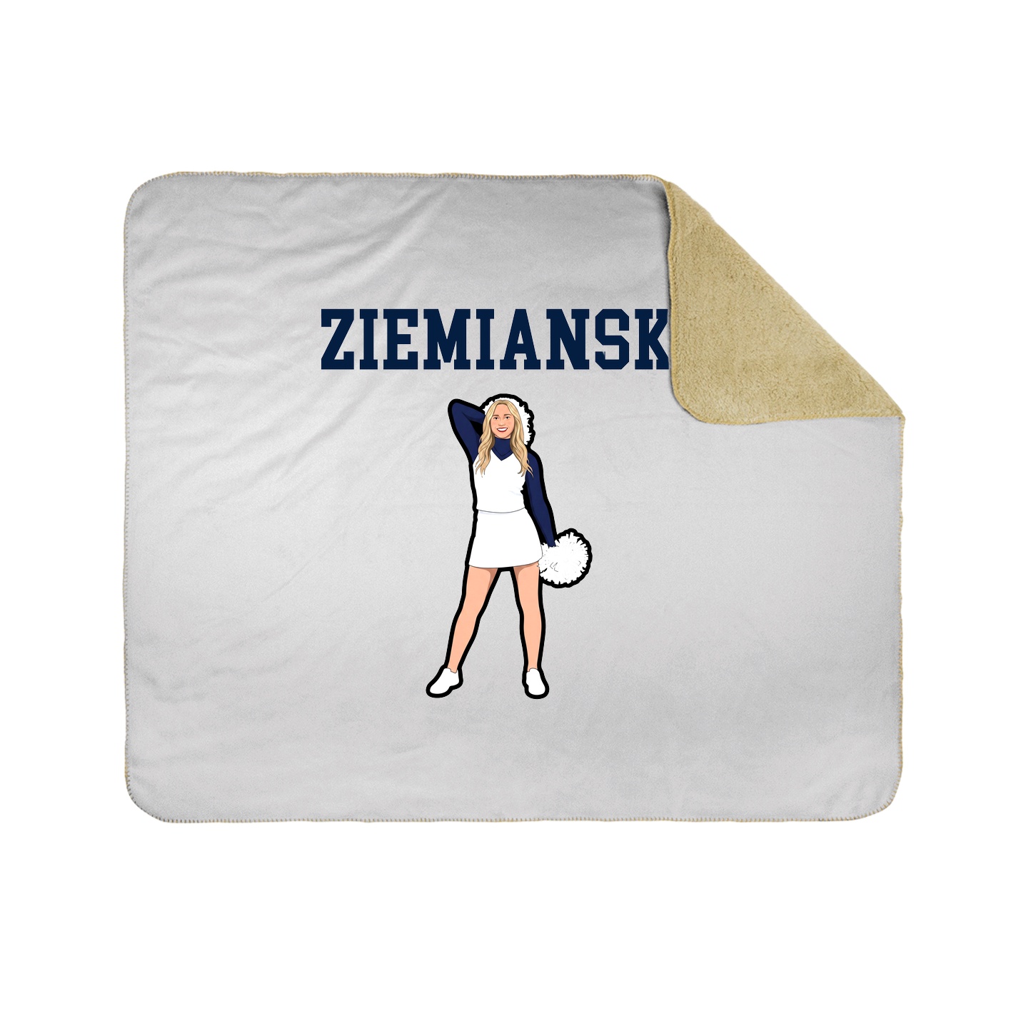 Throw Blanket — Shirsey in White