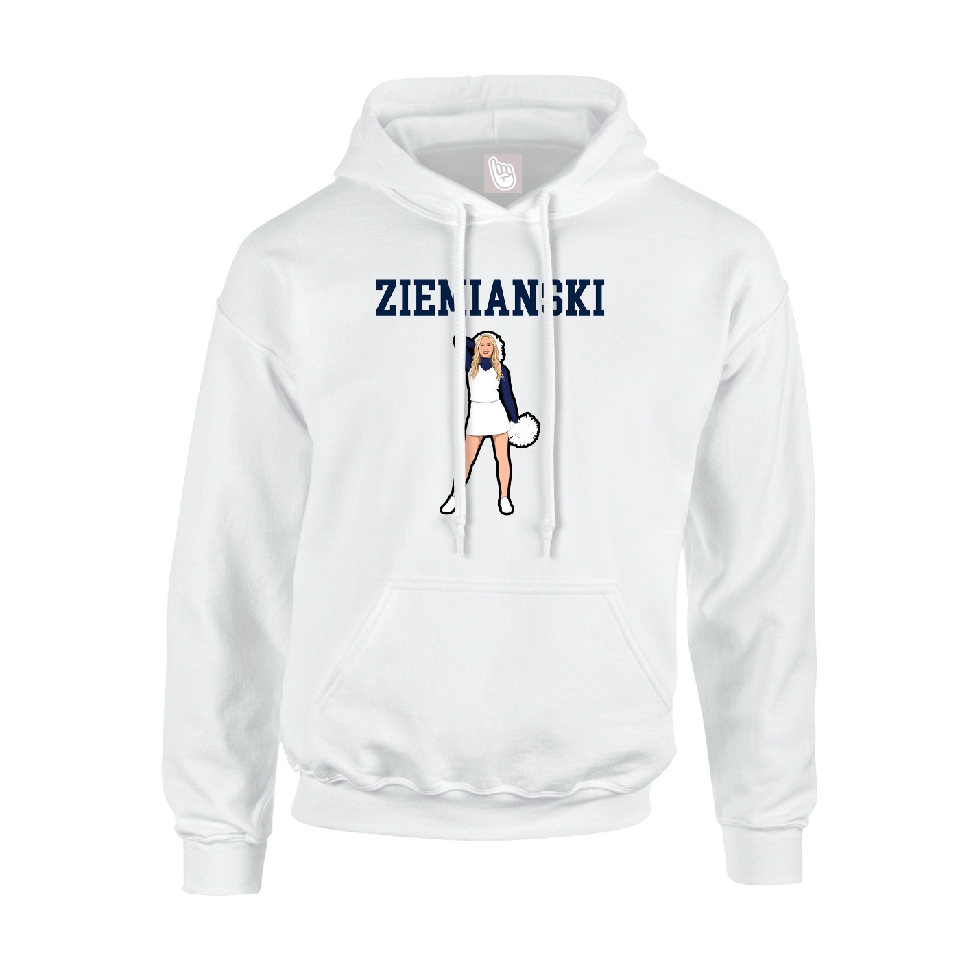 Hoodie — Shirsey in White