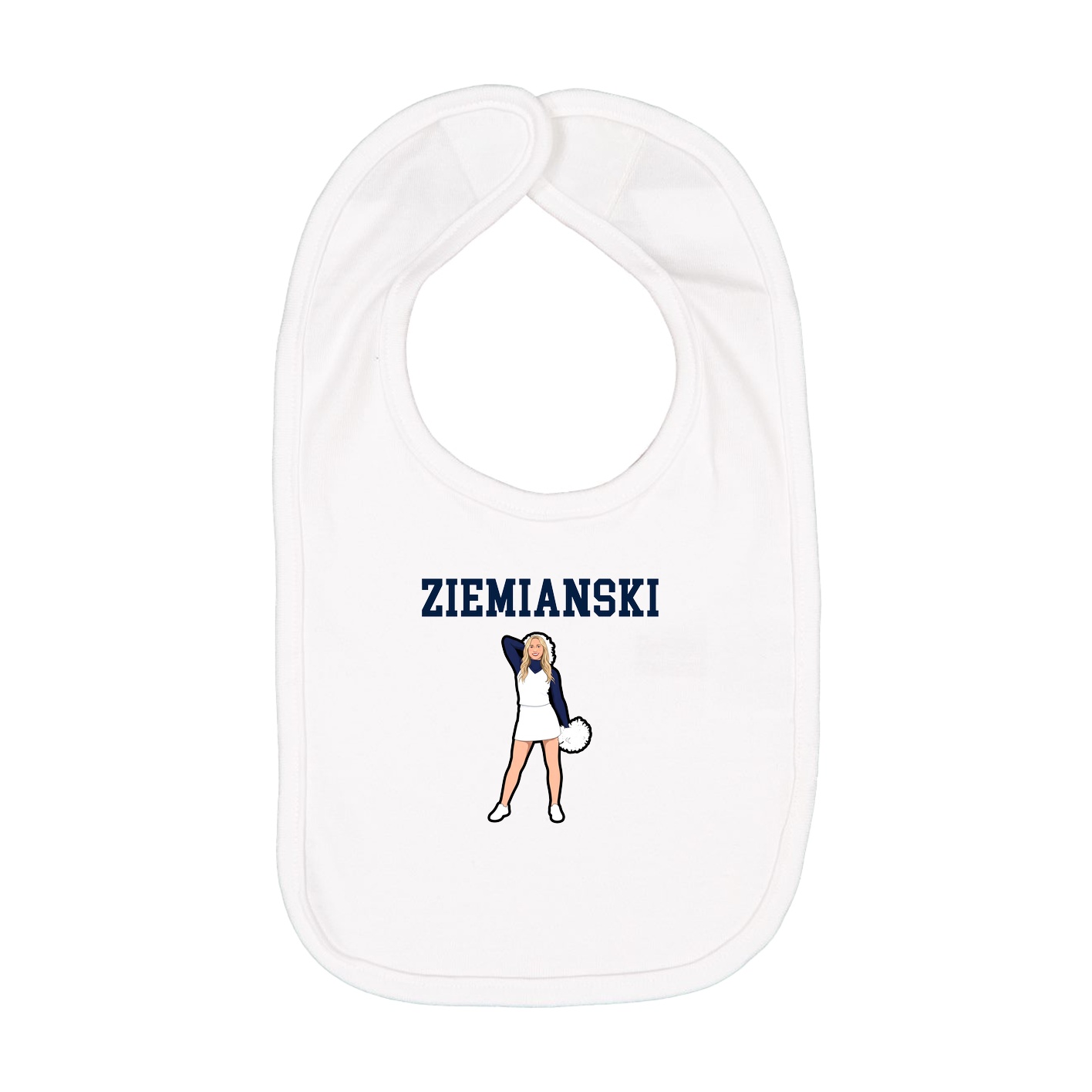 Infant Bib — Shirsey in White