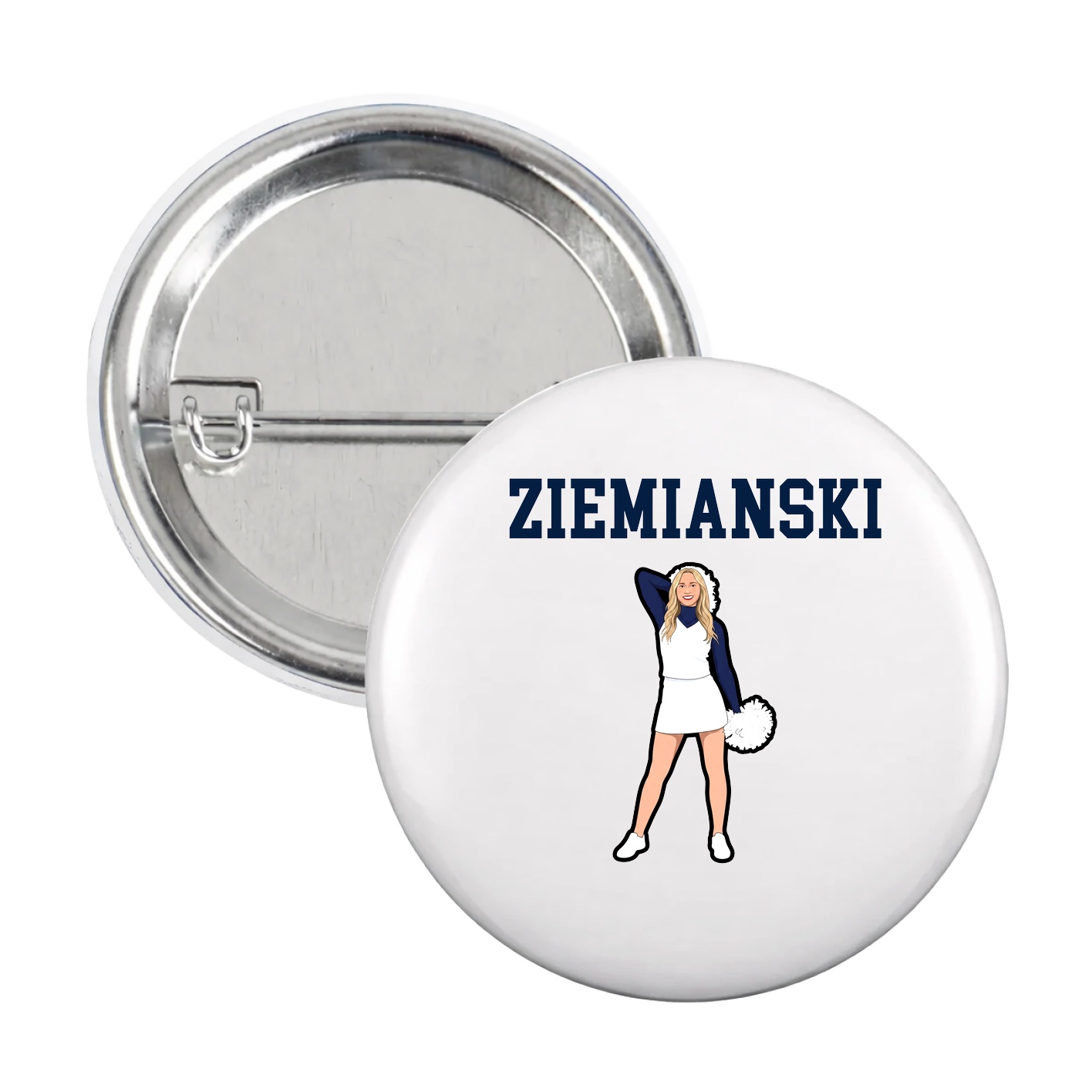 Game Day Button — Shirsey in White