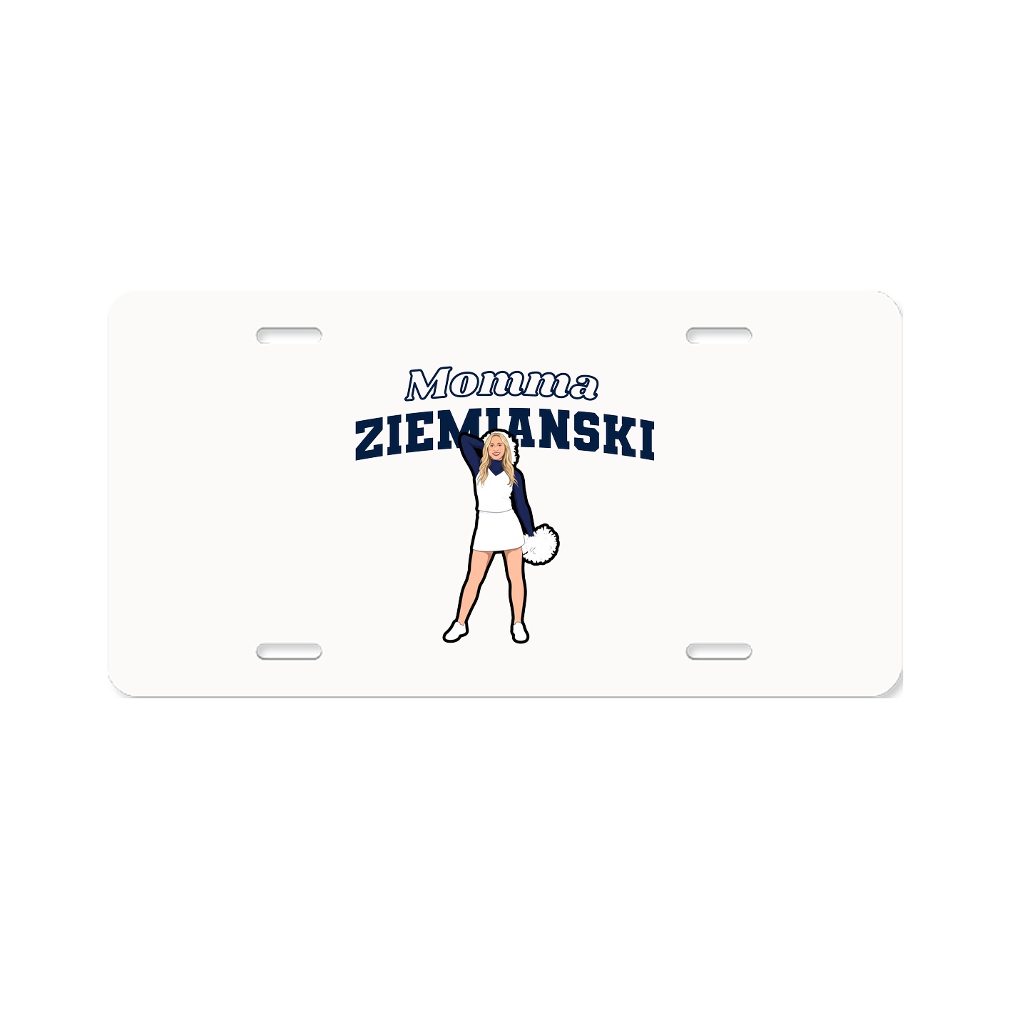 License Plate — Mothers Day Block in Classic