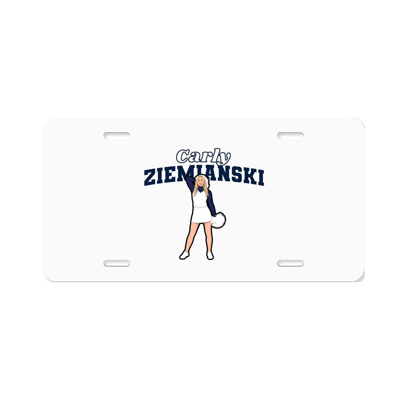 License Plate — Name Arch in Classic