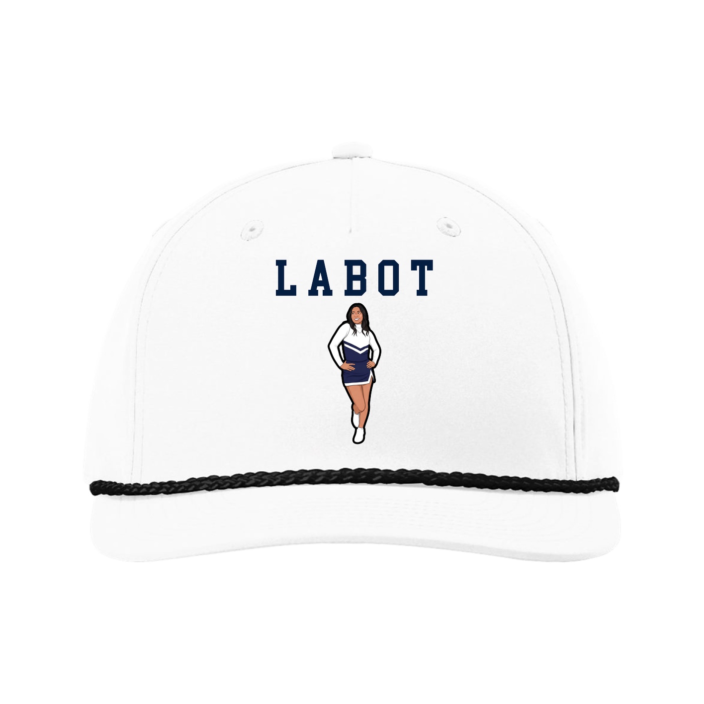 Five-Panel Classic Rope Cap — Shirsey in White