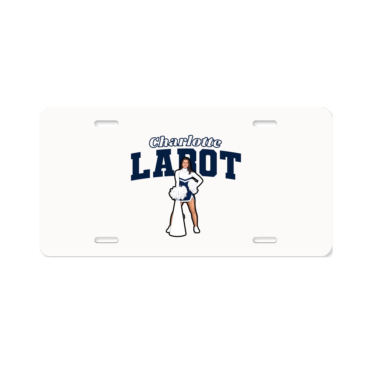 License Plate — Name Arch in Classic