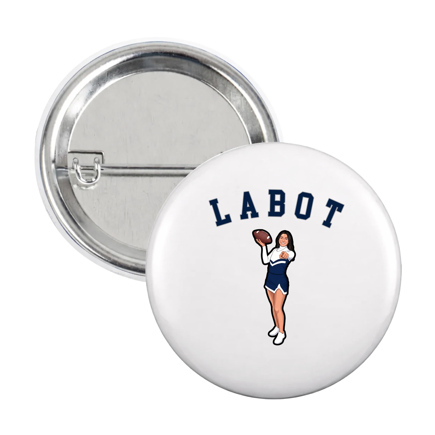 Game Day Button — Shirsey Arch in White