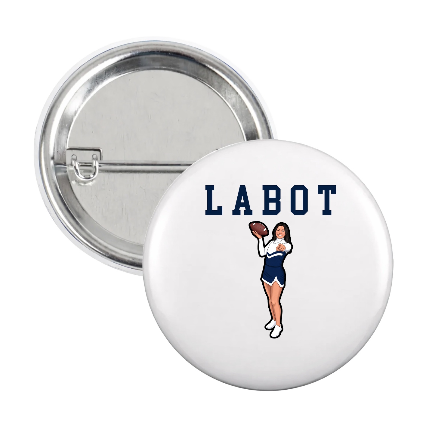 Game Day Button — Shirsey in White